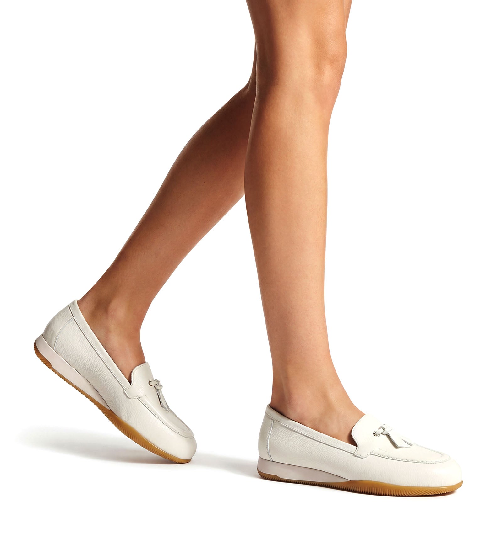 DANIA SNEAKER CHAUSSURE BATEAU EN CUIR GRAINÉ