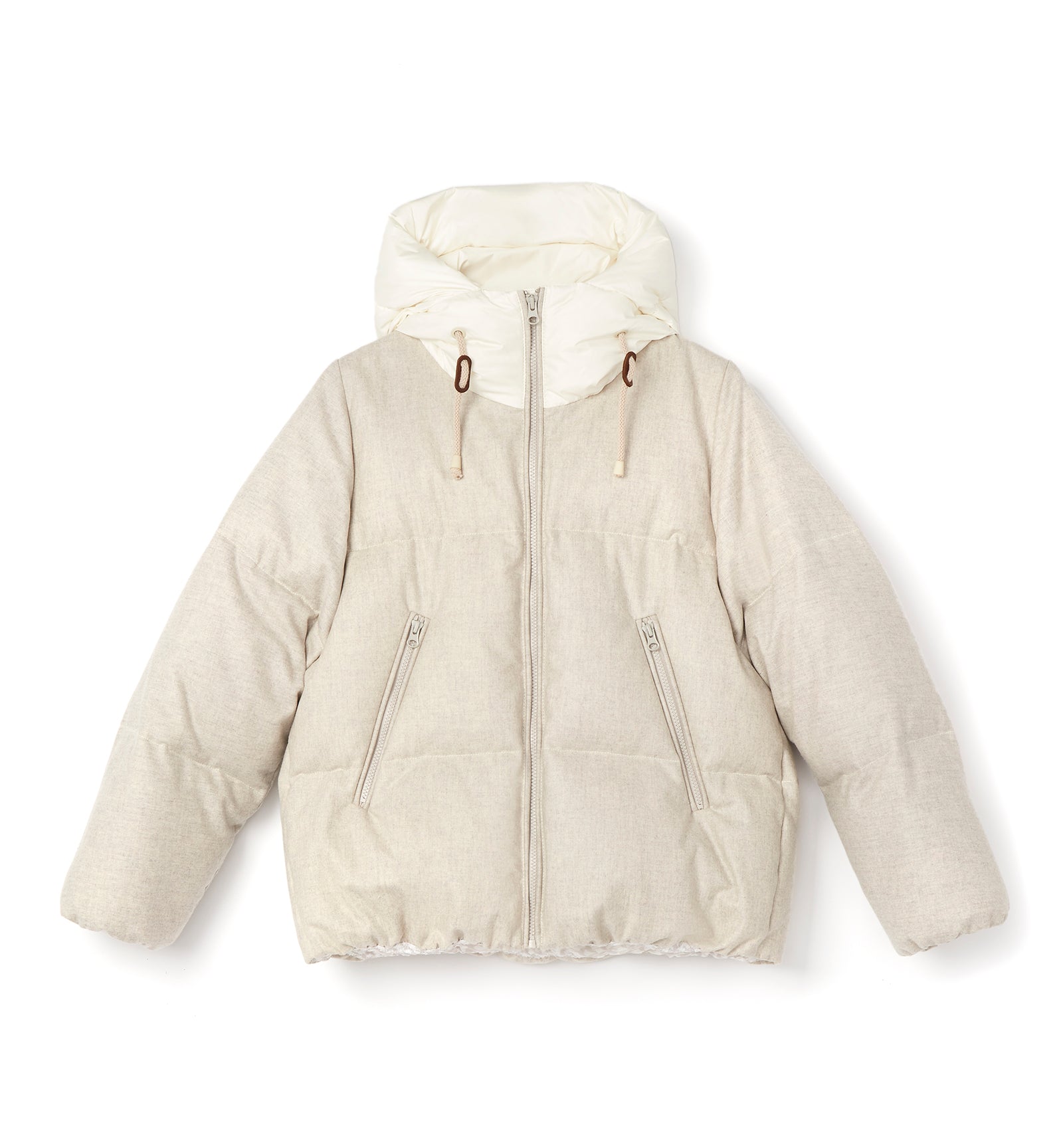 La Canadienne Flossie Puffer Coat Beige 48