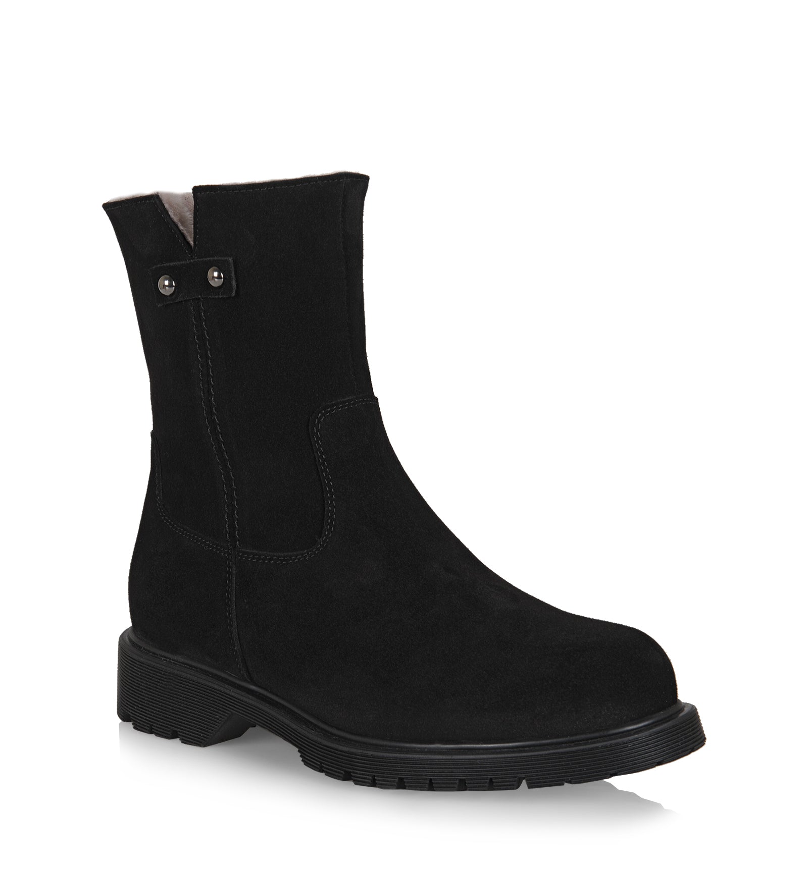 HOGAN SHEARLING-LINED SUEDE BOOTIE