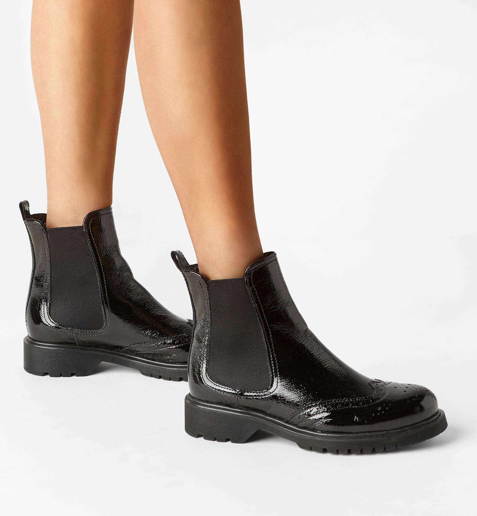 HANSEL BOTTILLON EN CUIR VERNI