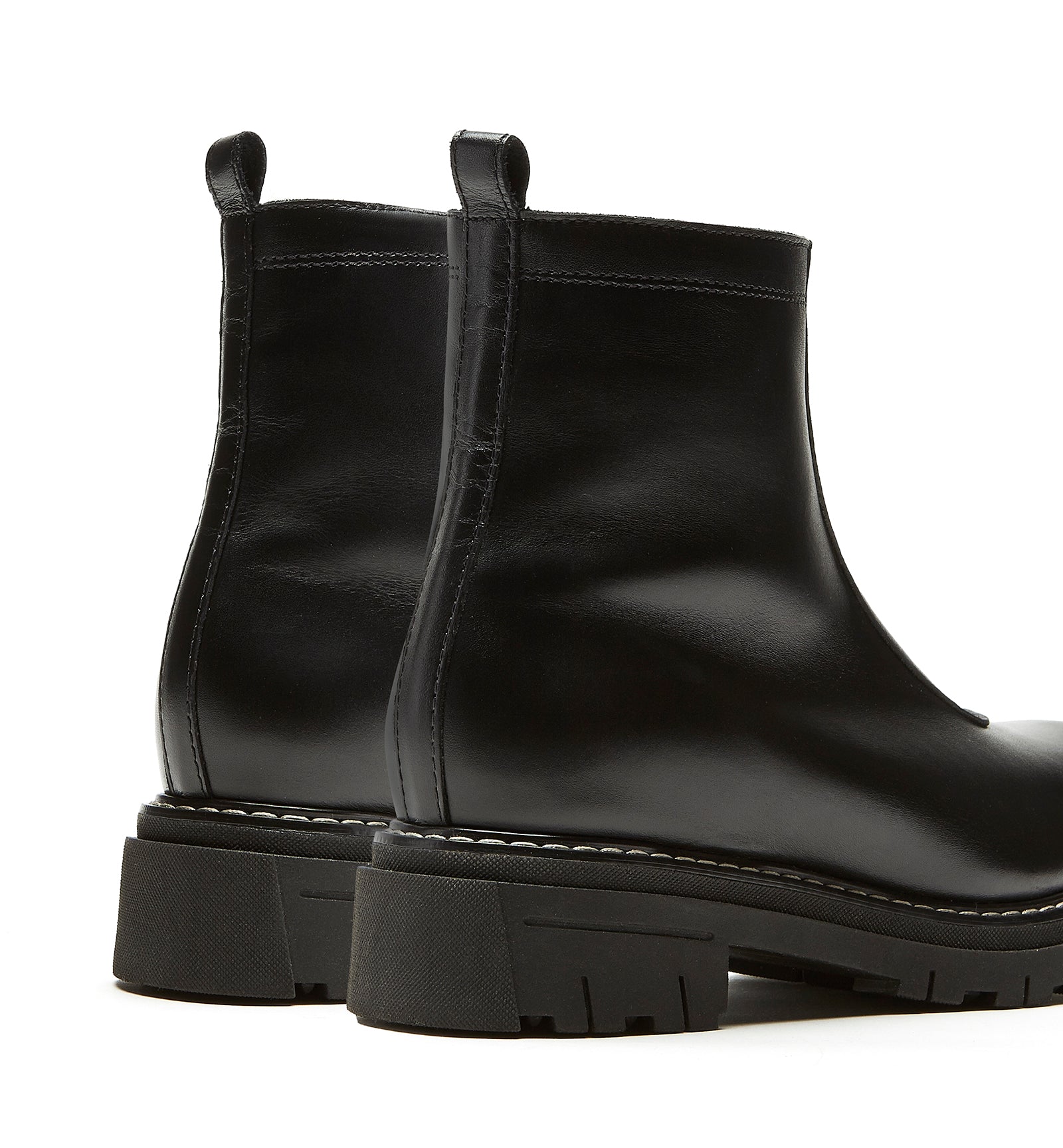 DELTA SHEARLING-LINED LEATHER BOOTIE