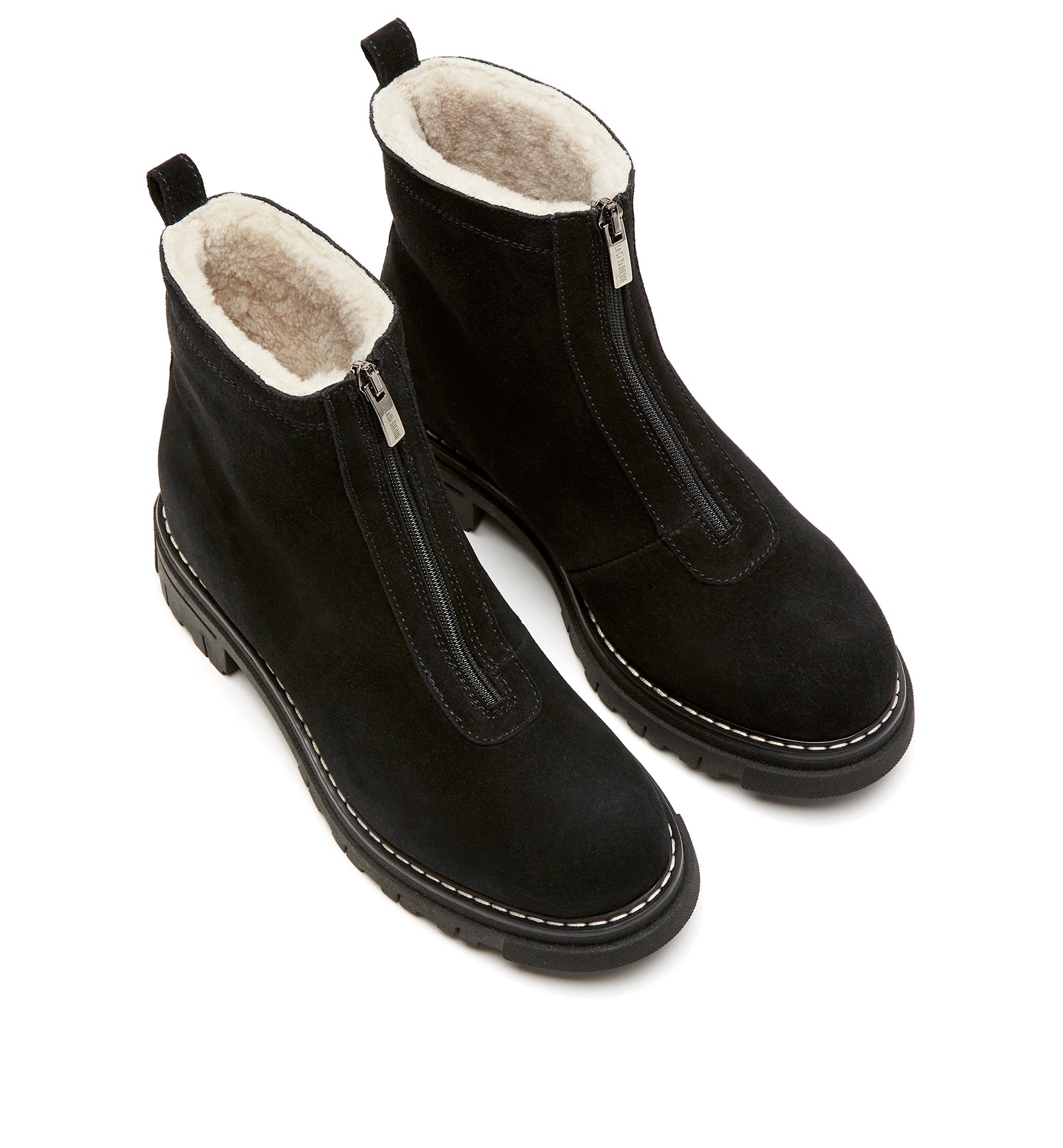DELTA SHEARLING-LINED SUEDE BOOTIE