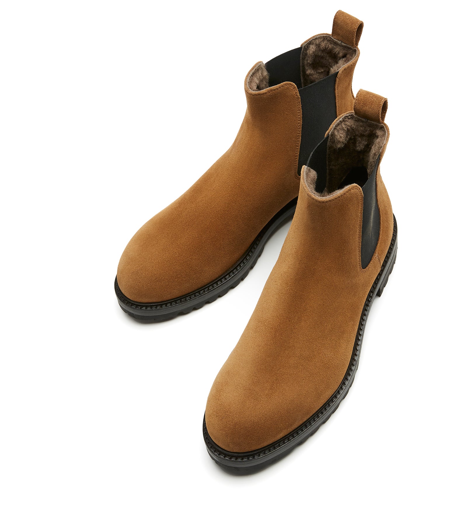 LACHLAN MEN'S SHEARLING-LINED SUEDE BOOT
