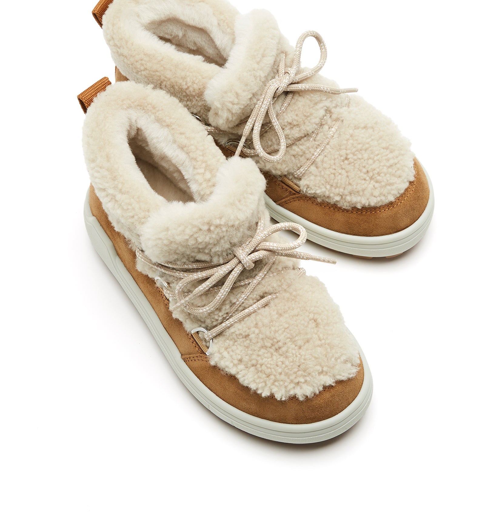 LAUPEN SHEARLING-LINED SUEDE BOOTIE