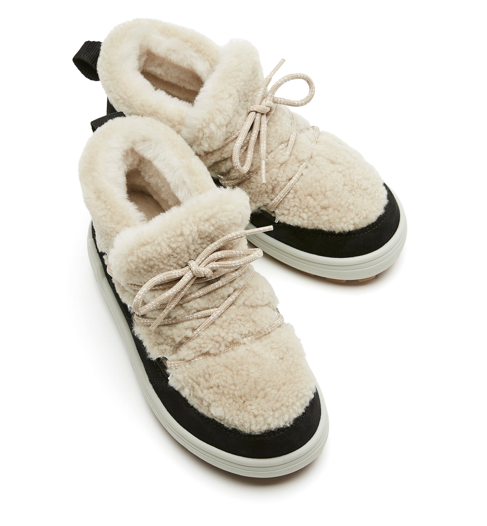 LAUPEN SHEARLING-LINED SUEDE BOOTIE