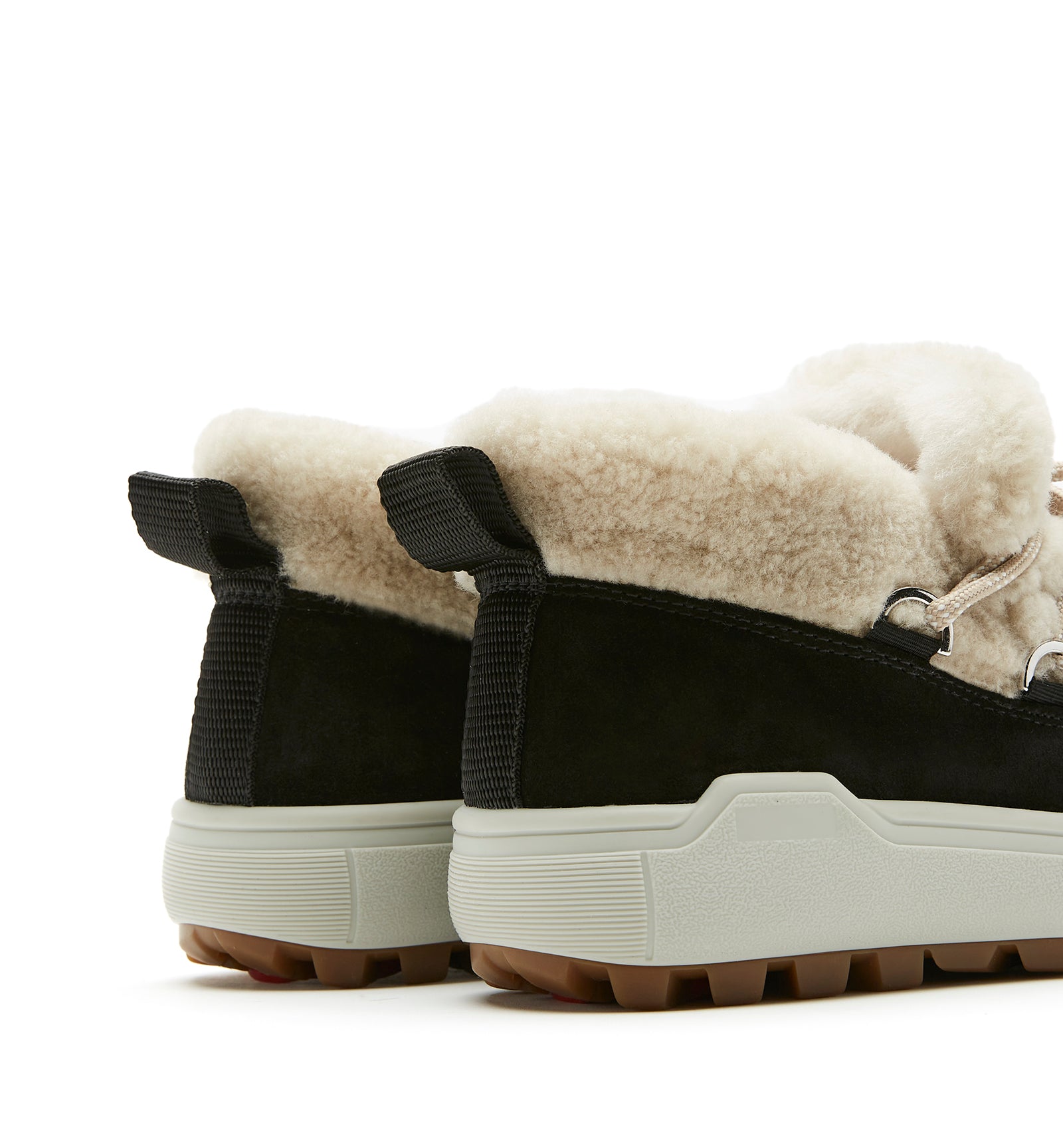 LAUPEN SHEARLING-LINED SUEDE BOOTIE