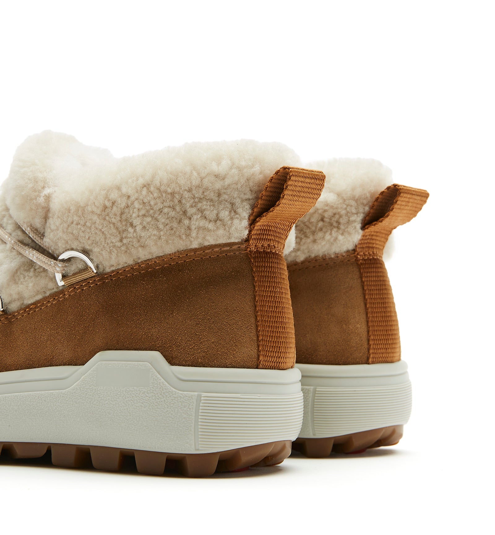 LAUPEN SHEARLING-LINED SUEDE BOOTIE