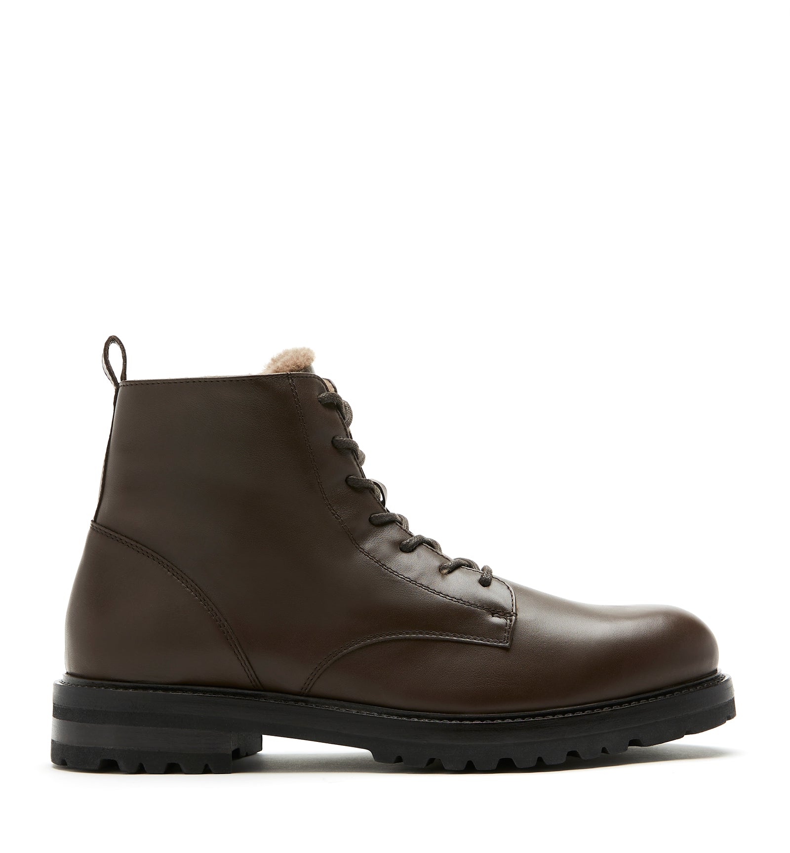 LUIS MEN'S SHEARLING-LINED LEATHER BOOT