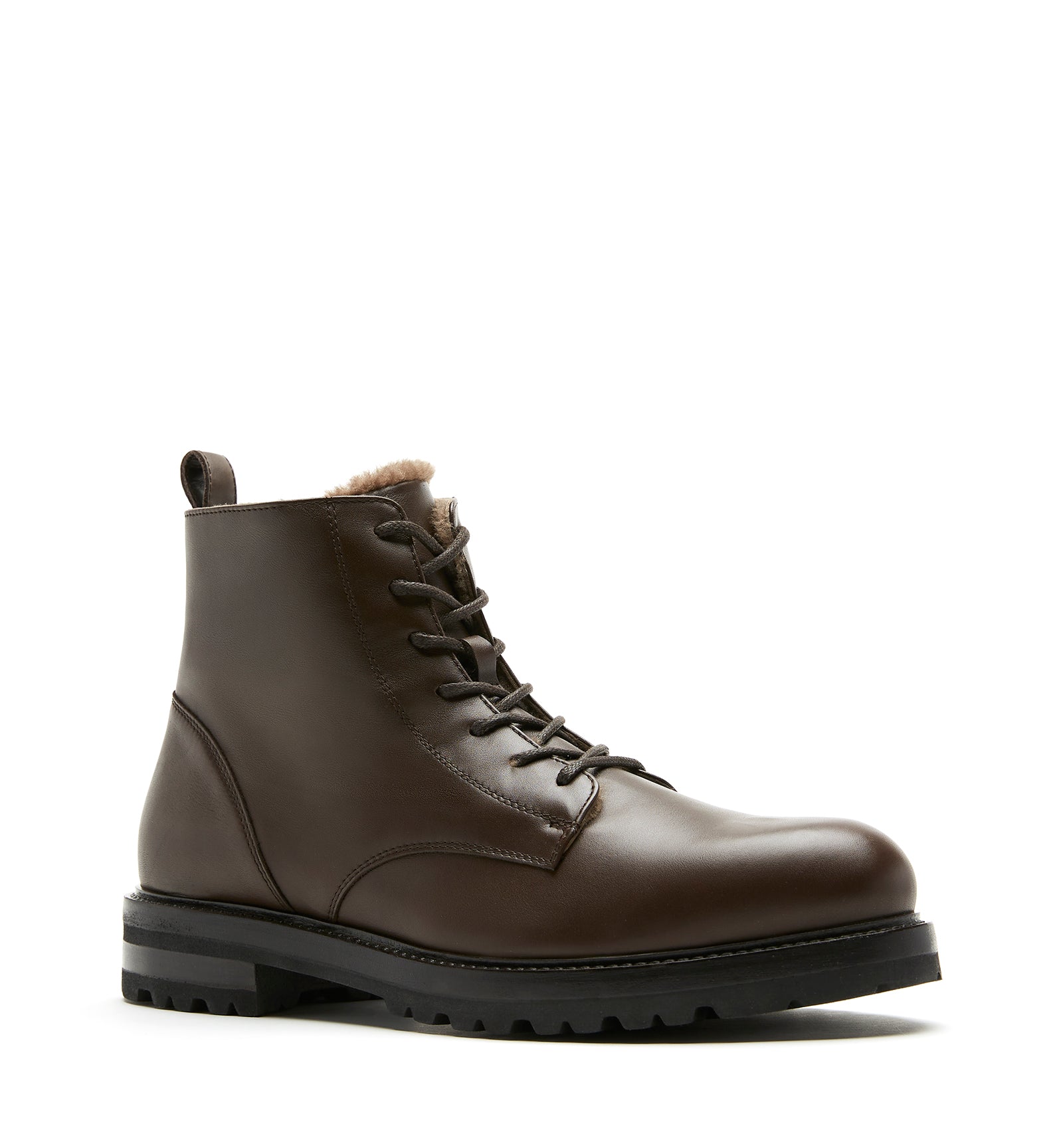 LUIS MEN'S SHEARLING-LINED LEATHER BOOT