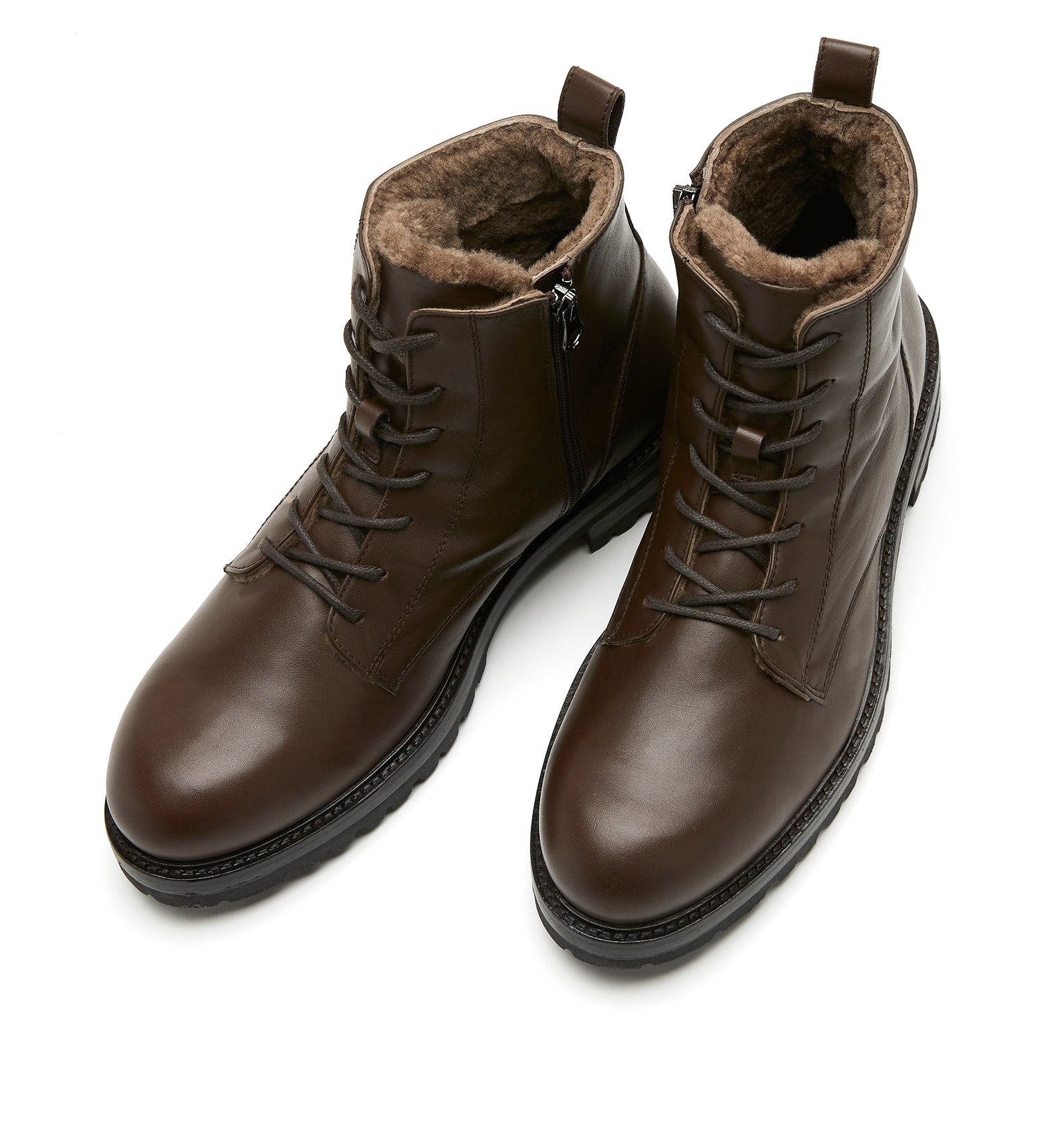 LUIS MEN'S SHEARLING-LINED LEATHER BOOT