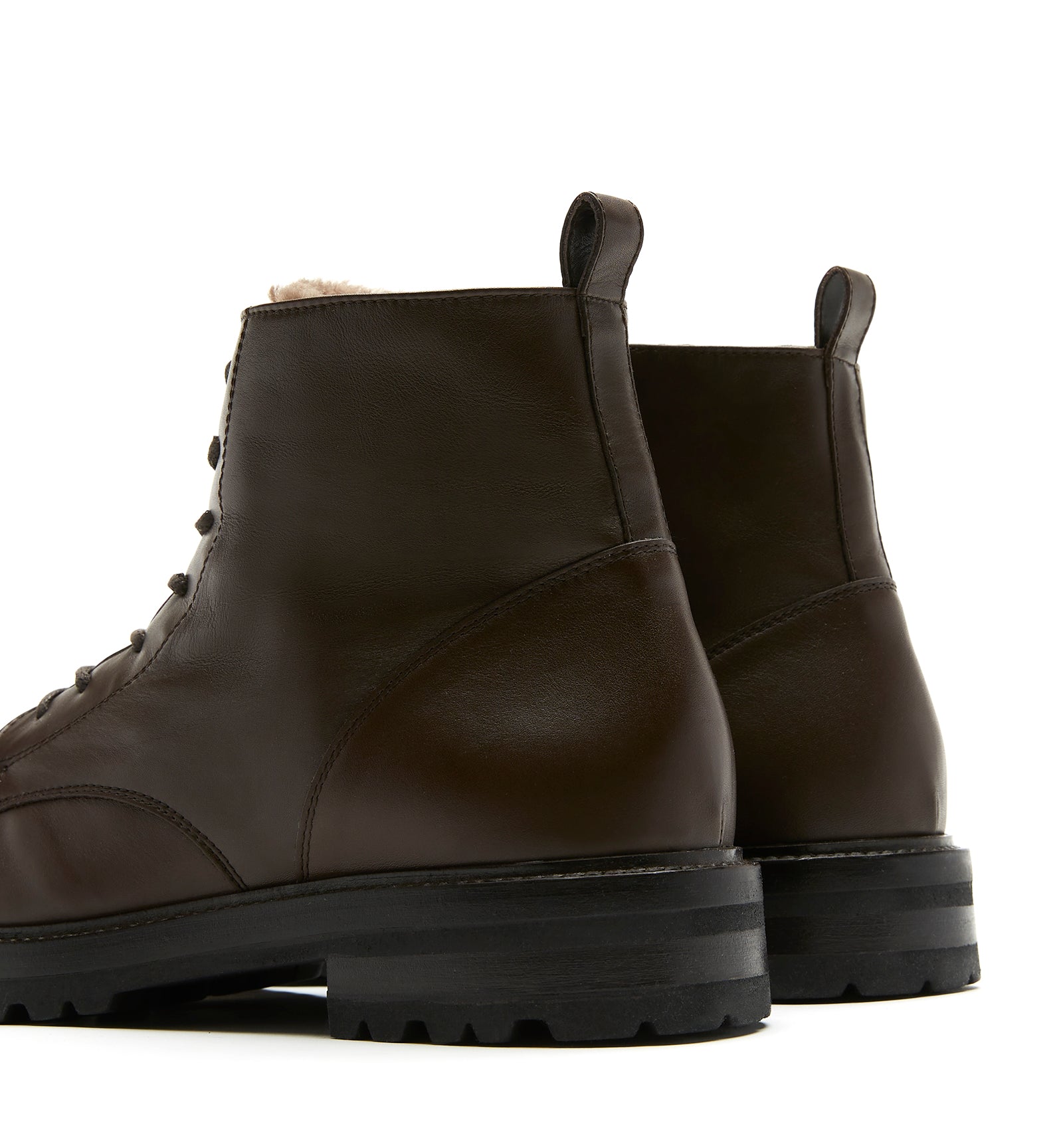 LUIS MEN'S SHEARLING-LINED LEATHER BOOT