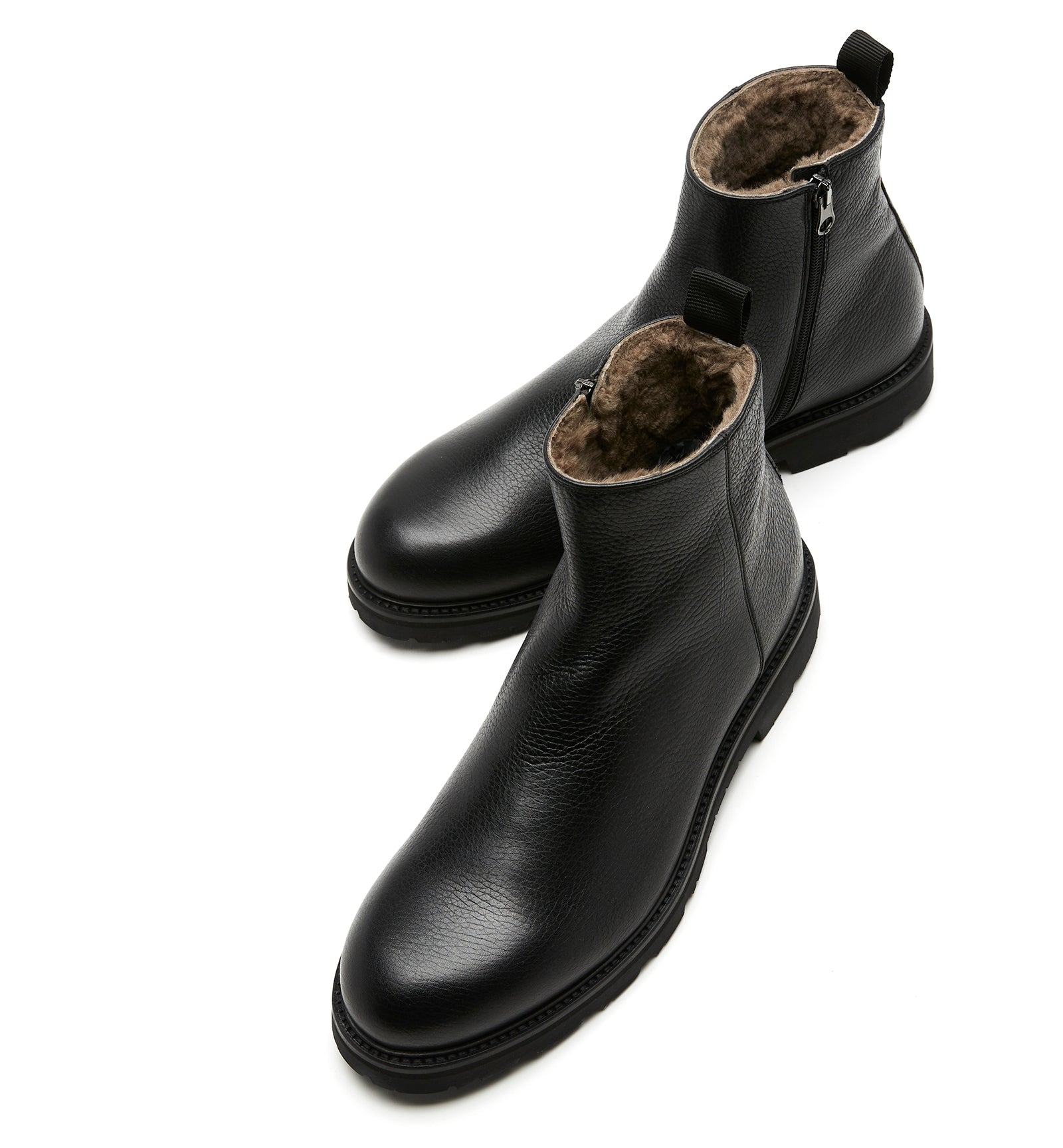 LUKAS BOTTE EN CUIR DOUBLÉE EN MOUTON POUR HOMMES
