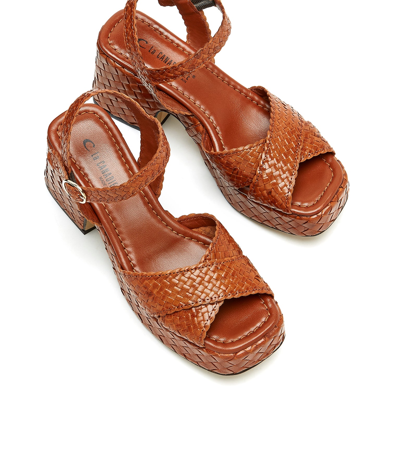 PAMMEE WOVEN LEATHER SANDAL