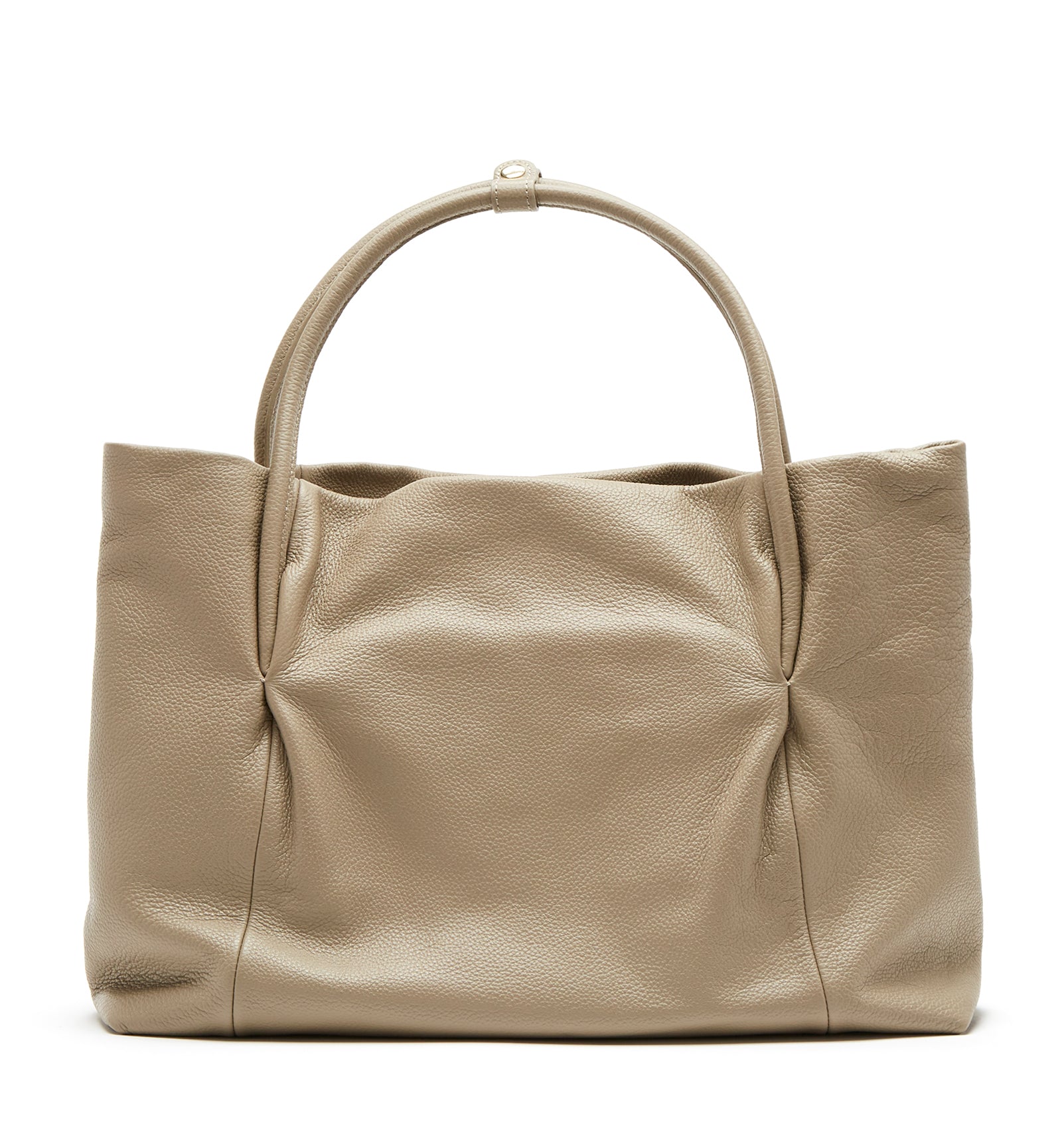 La Canadienne Pietro Leather Tote Bag Taupe One Size