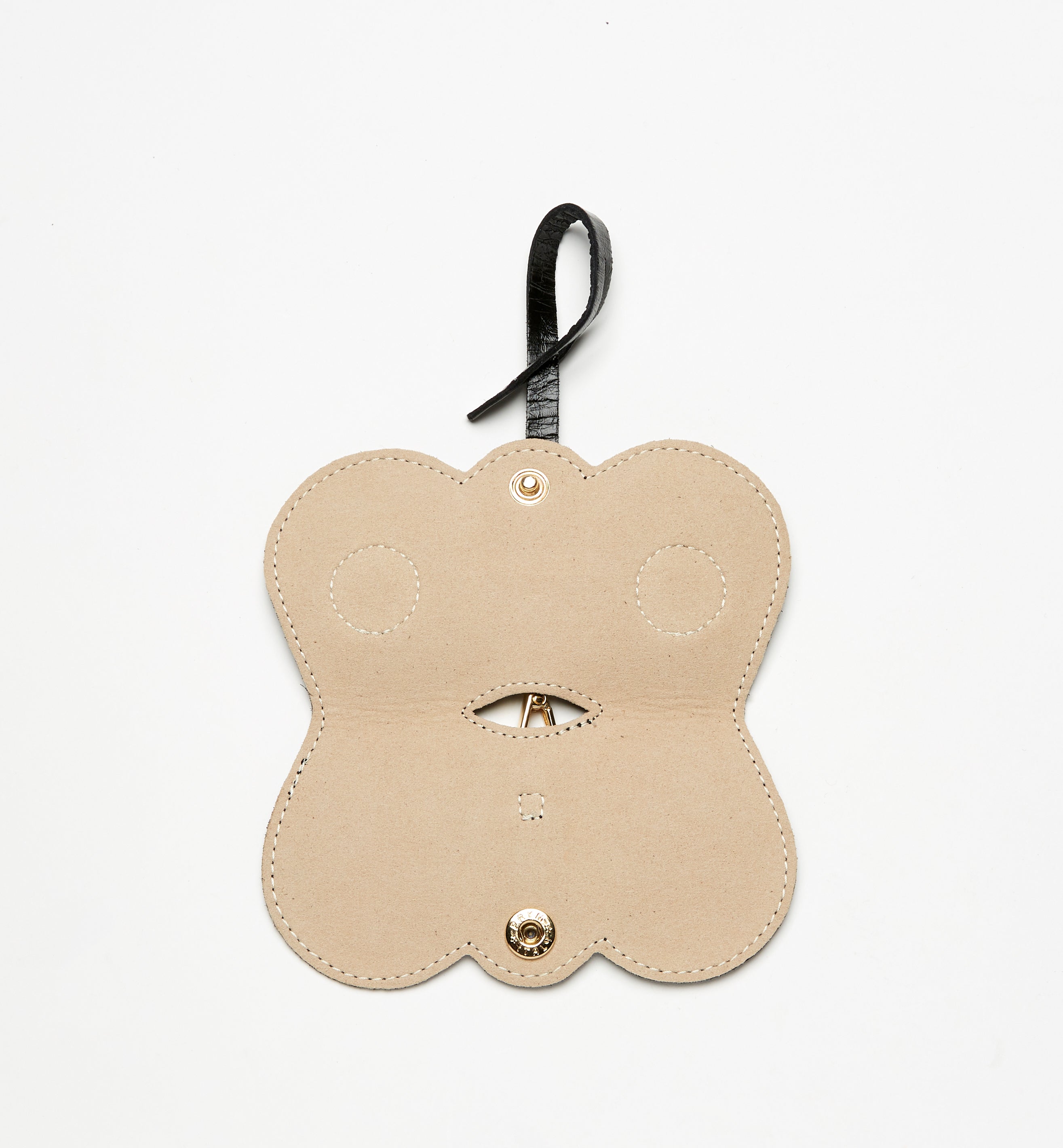 PUCK LEATHER SUNGLASS CLIP CASE