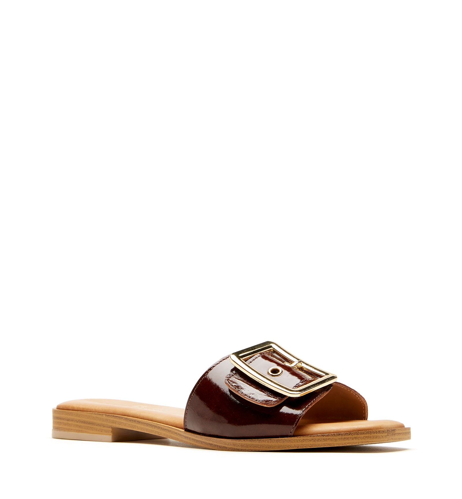 STEFAN SANDALE EN CUIR FROISSÉ