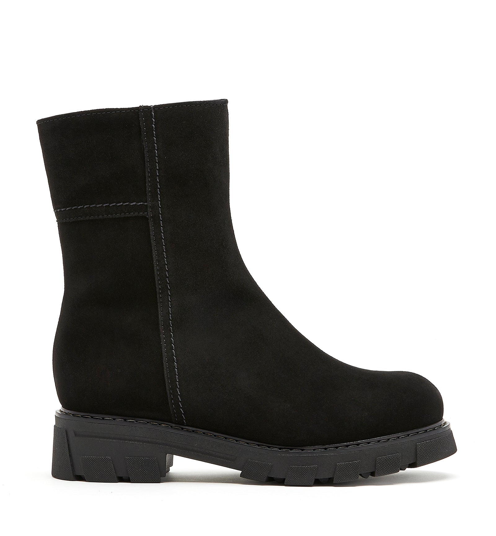 AUTUMN SHEARLING - LINED SUEDE BOOTIE - La Canadienne