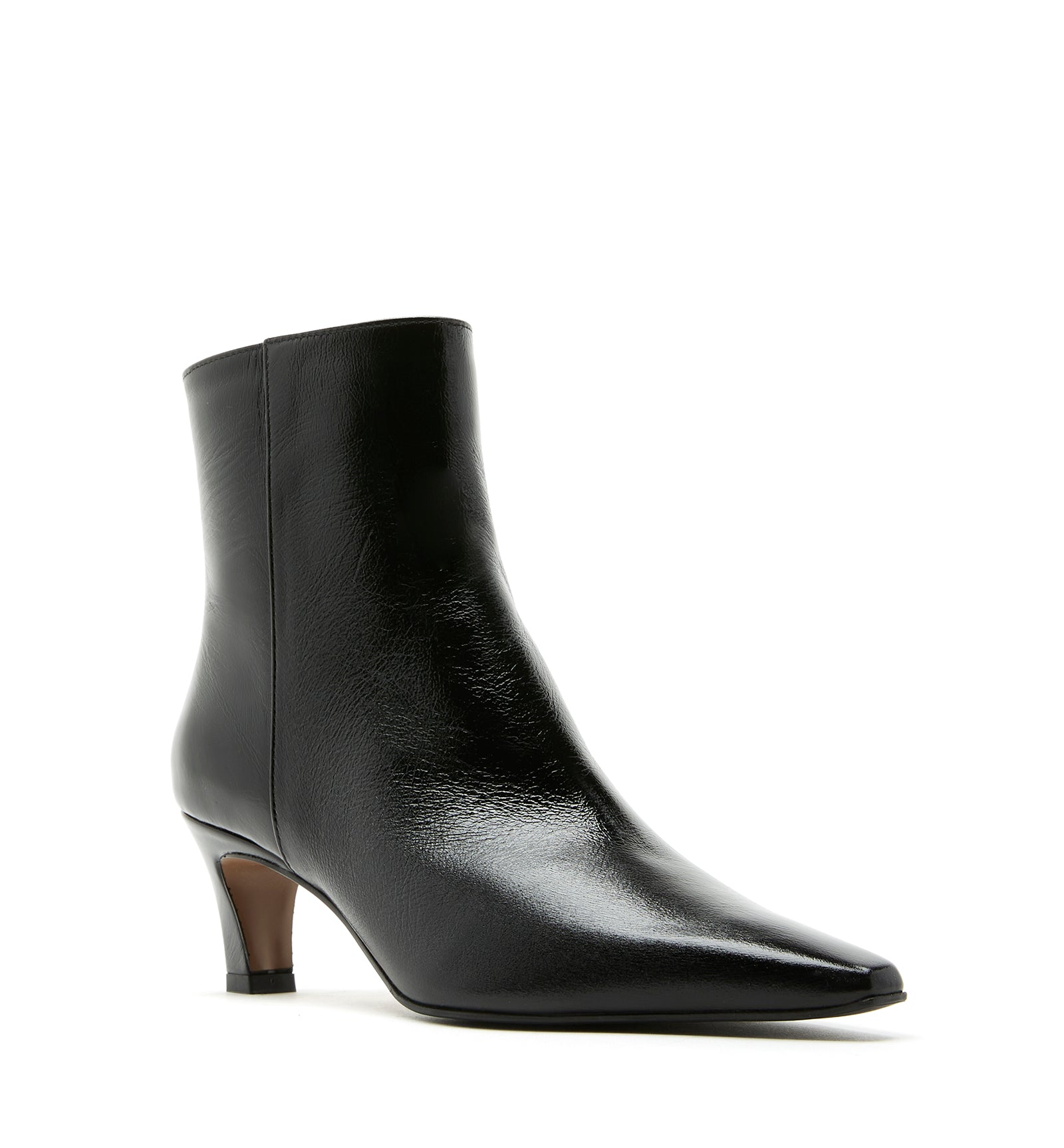 BEV BOTTILLON À TALON EN CUIR FROISSÉ