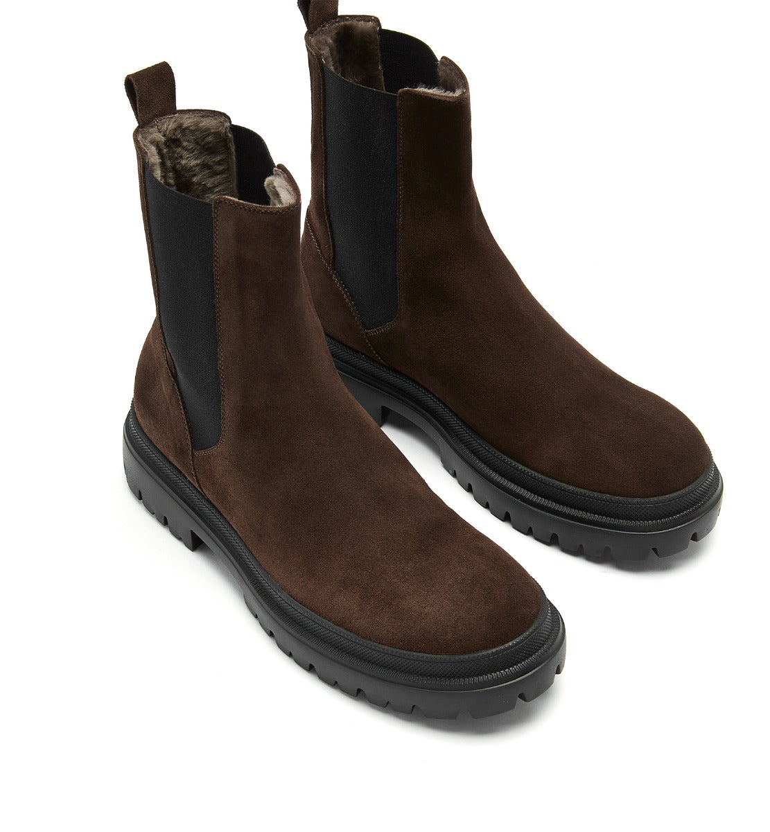 LEWIS MEN'S SHEARLING-LINED SUEDE BOOT