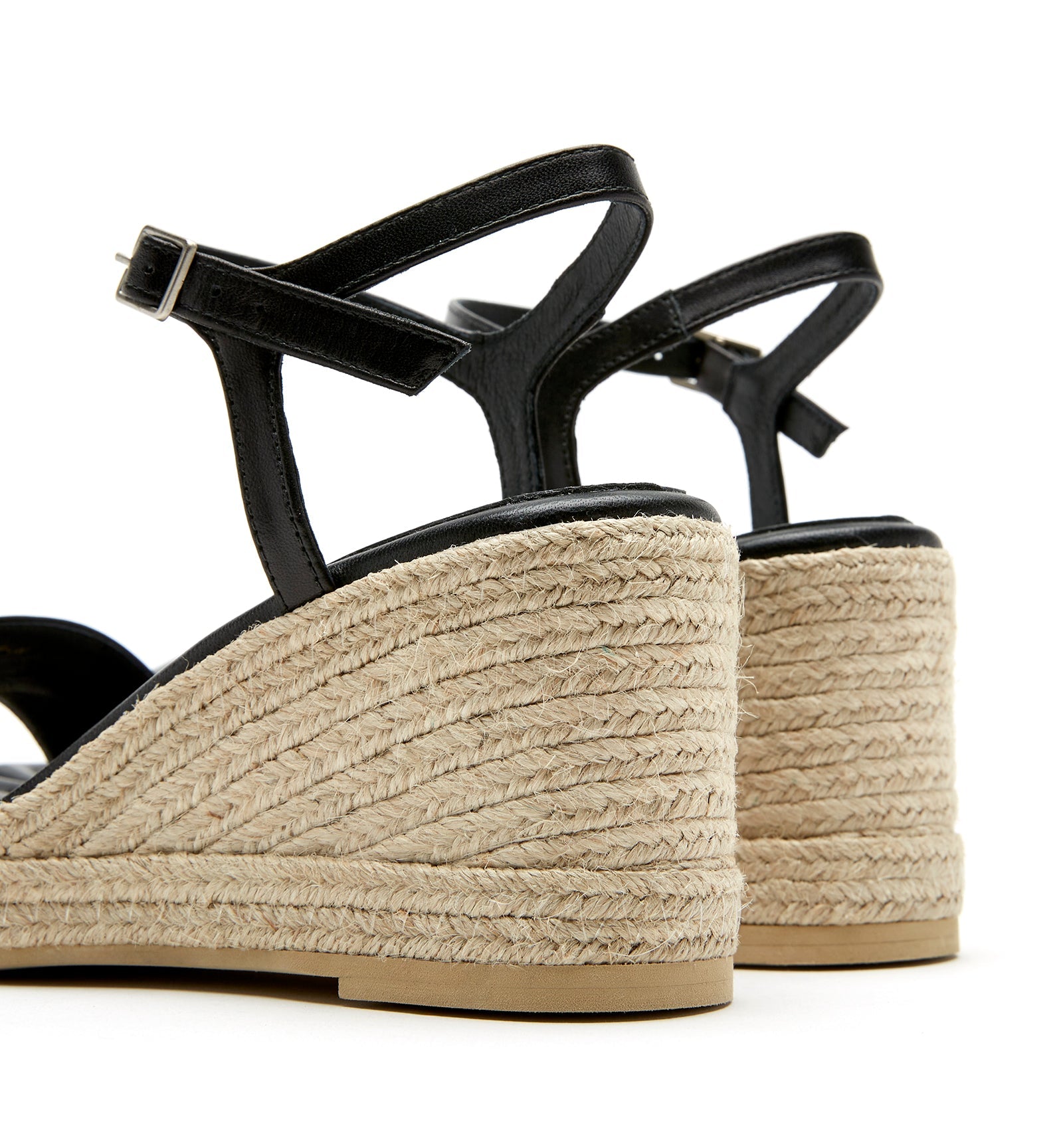 CASSIE LEATHER WEDGE ESPADRILLE - La Canadienne