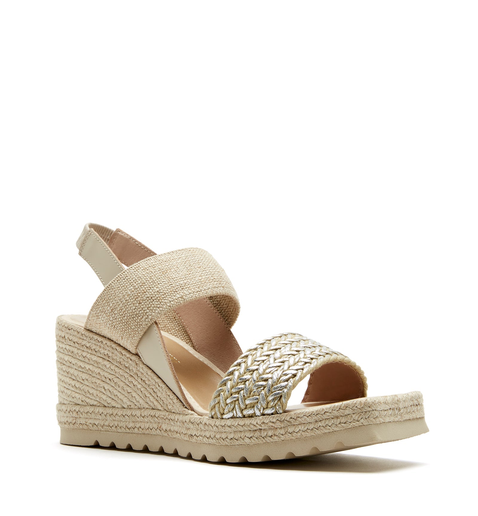 CASSINO FABRIC WEDGE ESPADRILLE - La Canadienne
