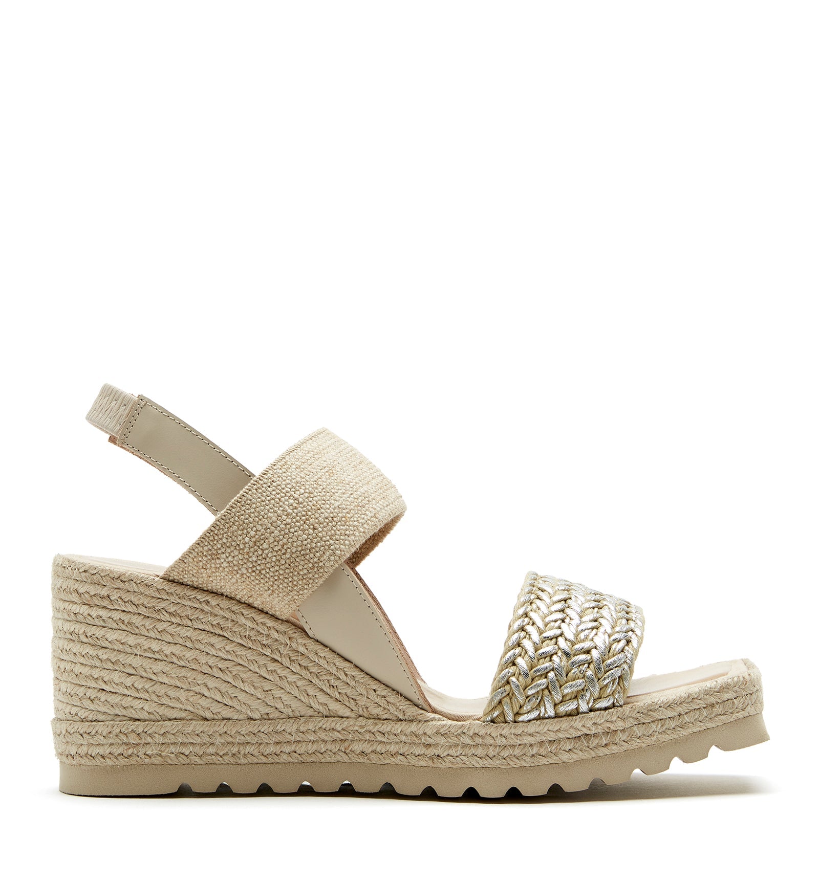 CASSINO FABRIC WEDGE ESPADRILLE - La Canadienne