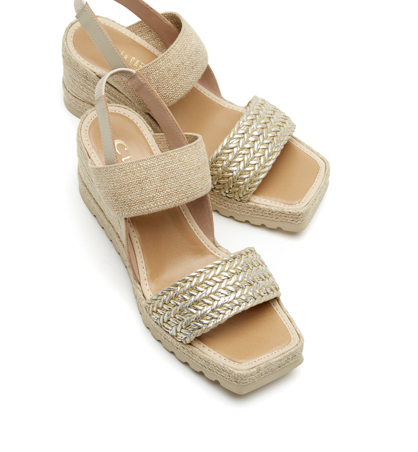 CASSINO FABRIC WEDGE ESPADRILLE - La Canadienne