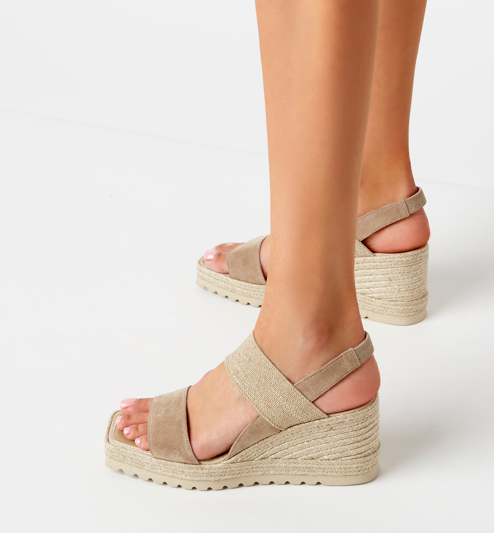 CASSINO SUEDE WEDGE ESPADRILLE - La Canadienne