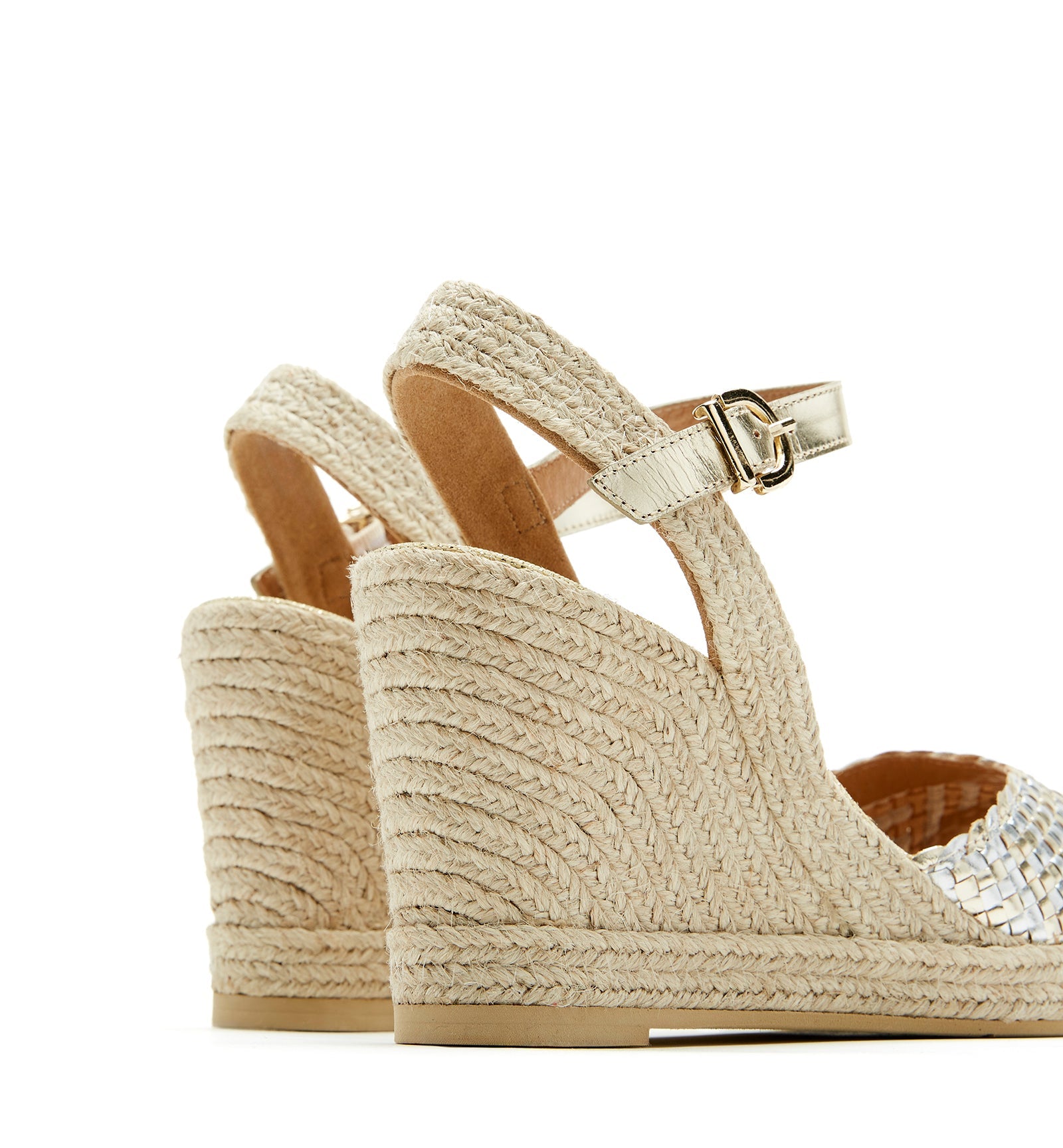 CATALINA LEATHER WEDGE ESPADRILLE - La Canadienne