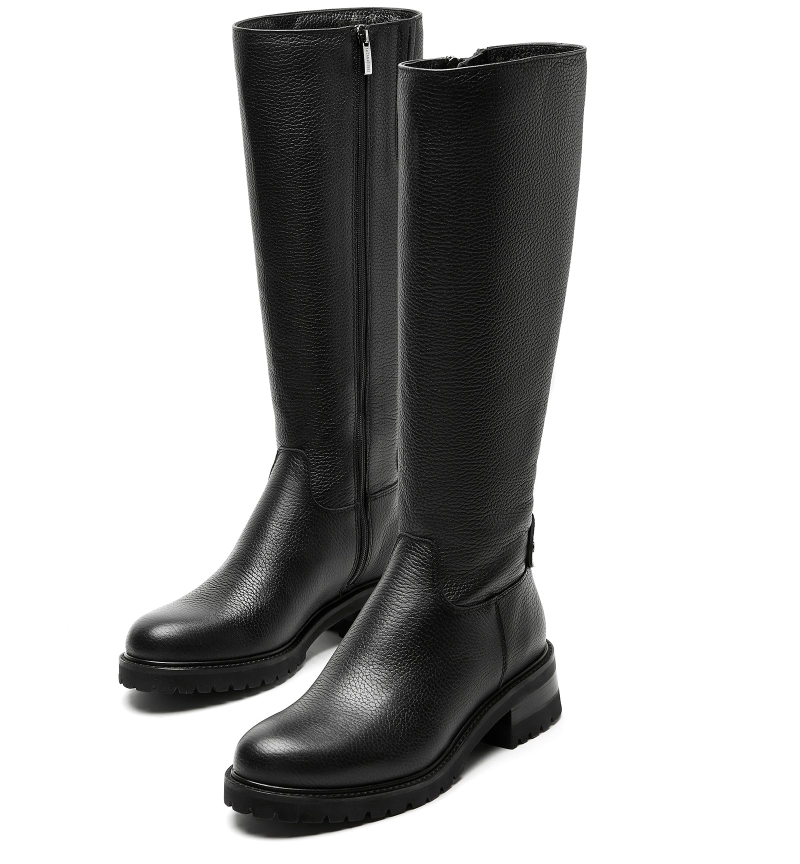 CATE PEBBLED LEATHER BOOT
