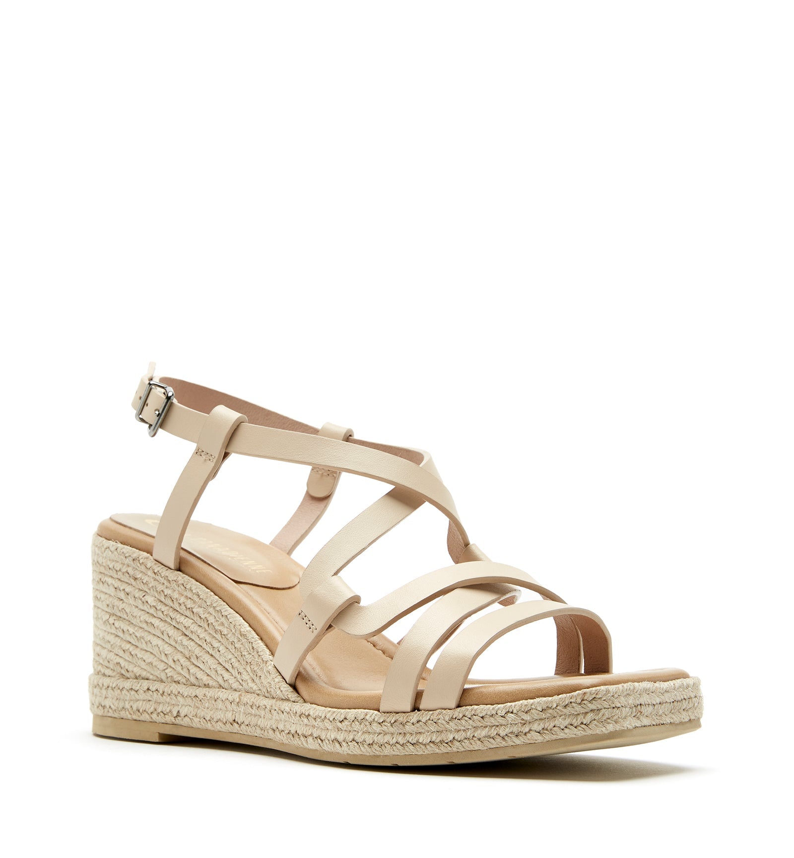 CHAMBLY LEATHER WEDGE ESPADRILLE - La Canadienne