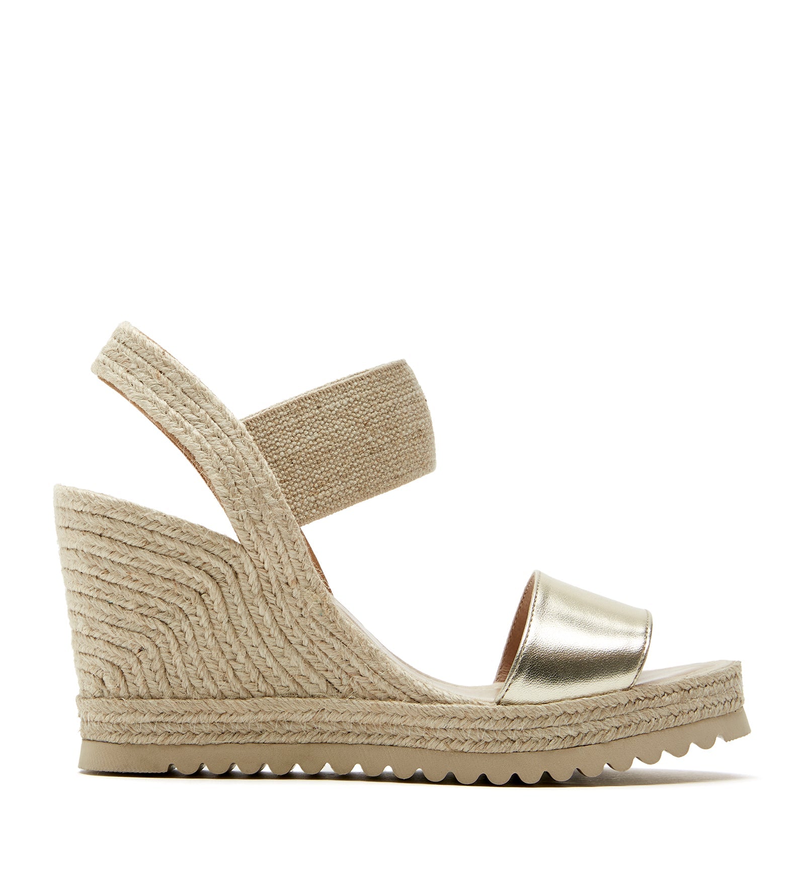 CHRISHELL LEATHER WEDGE ESPADRILLE - La Canadienne