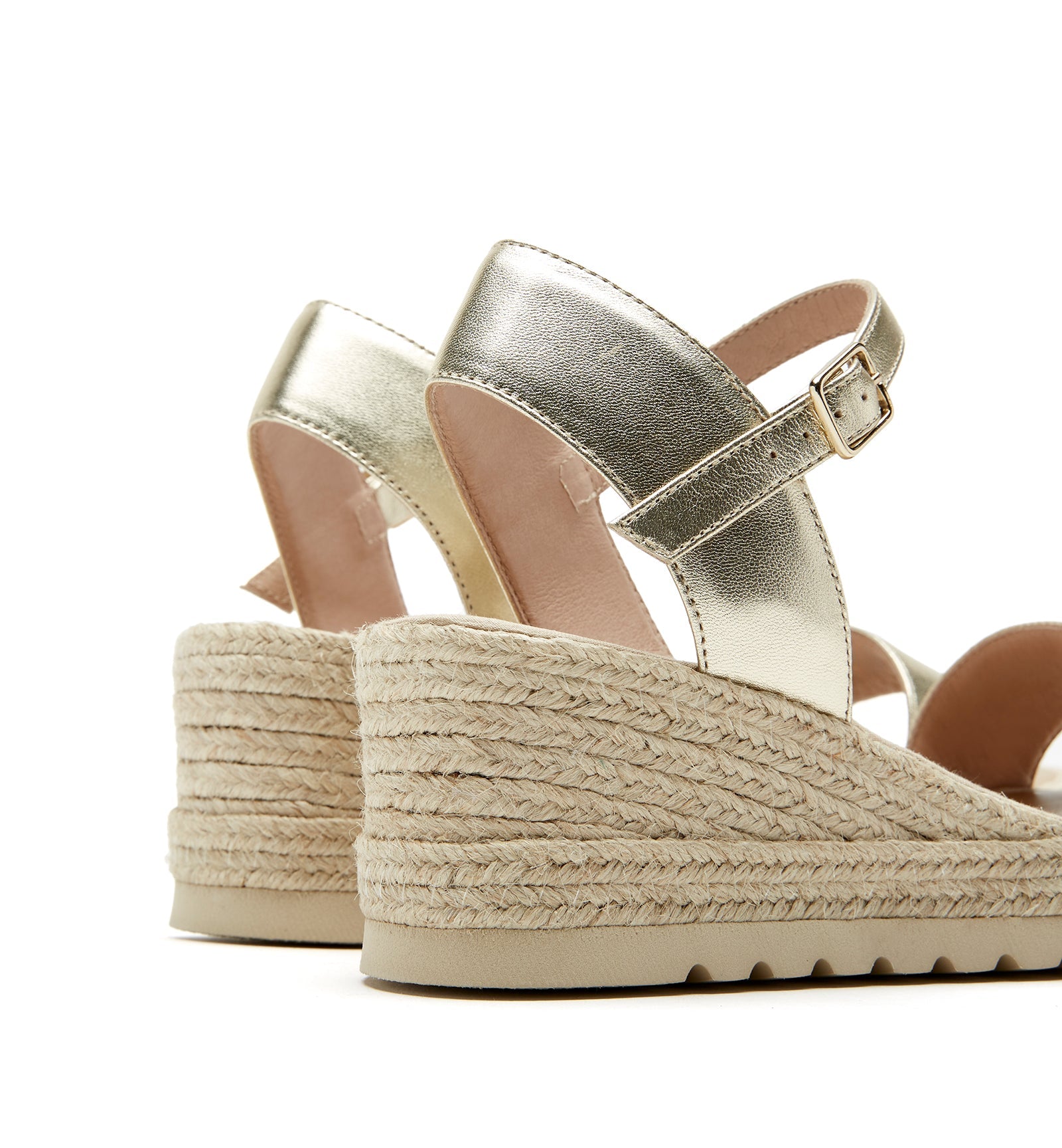 CHRISTIE LEATHER WEDGE ESPADRILLE - La Canadienne
