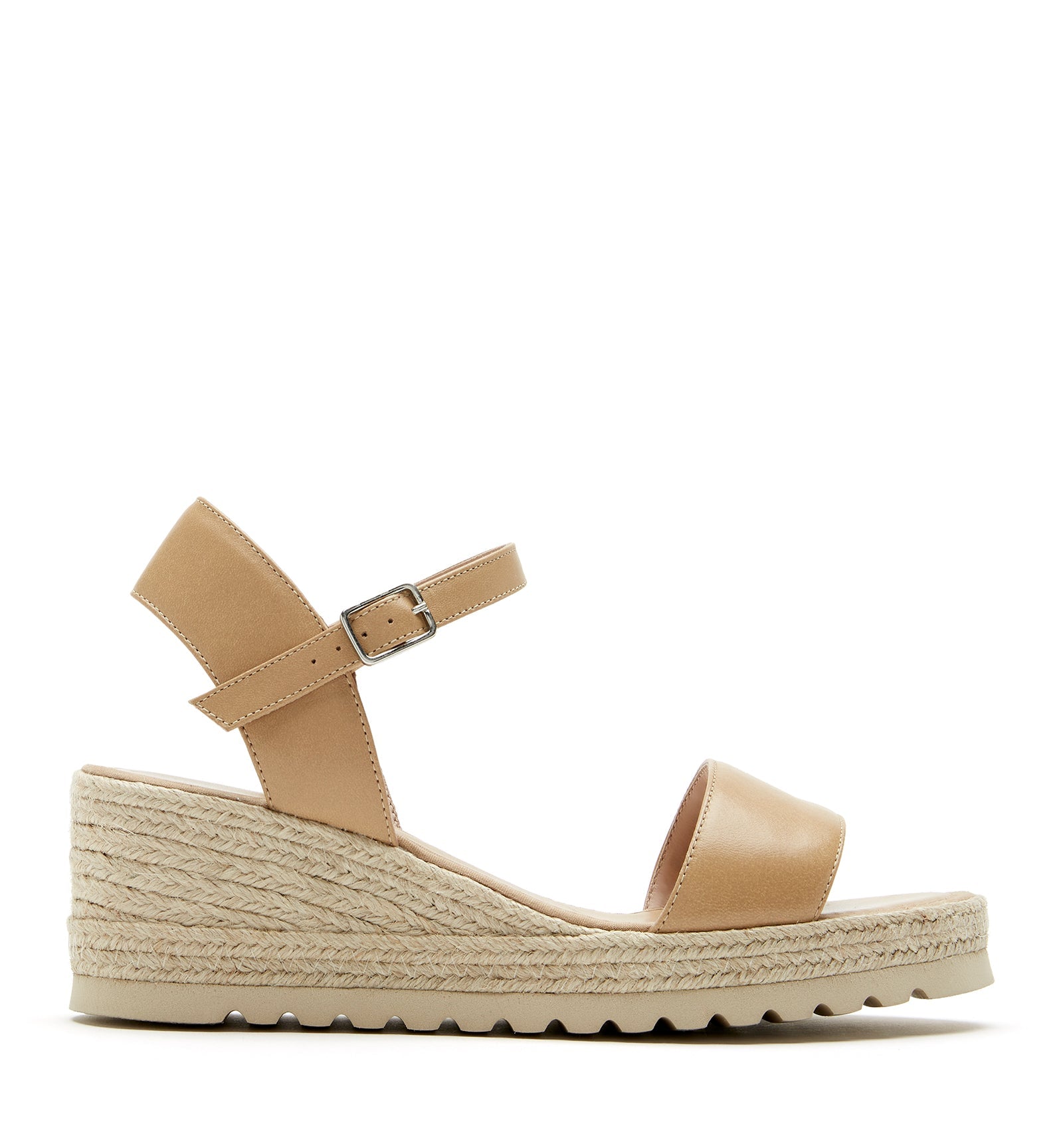 CHRISTIE LEATHER WEDGE ESPADRILLE - La Canadienne