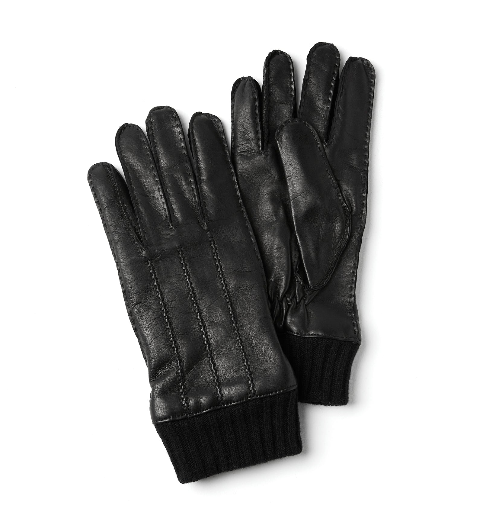 CIRIL MEN'S CASHMERE-LINED LEATHER GLOVES — Item 1 of 3