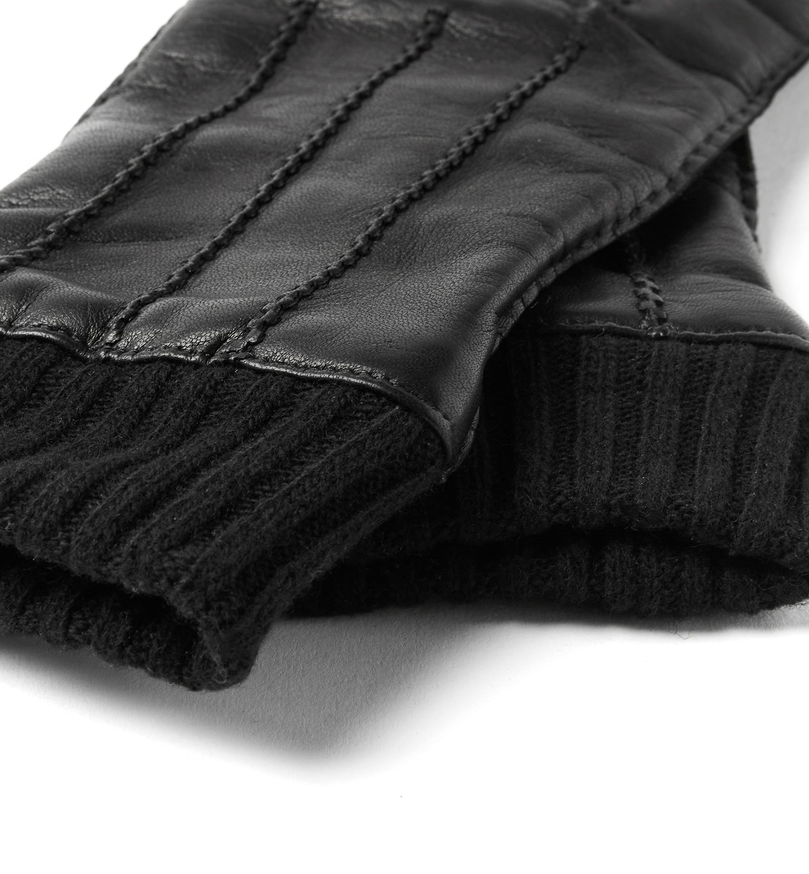 CIRIL MEN'S CASHMERE-LINED LEATHER GLOVES — Item 3 of 3