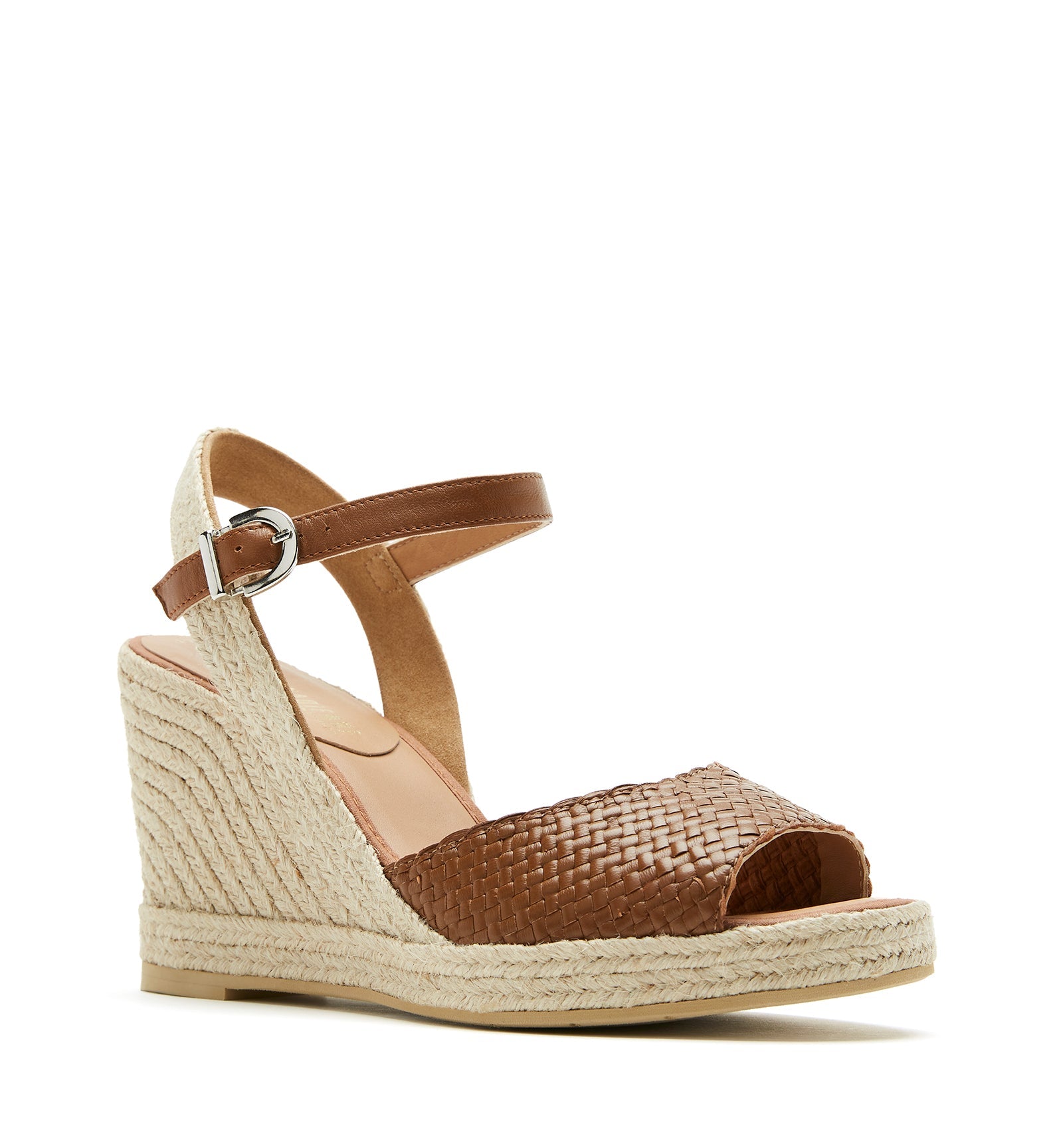CLARISA LEATHER WEDGE ESPADRILLE - La Canadienne