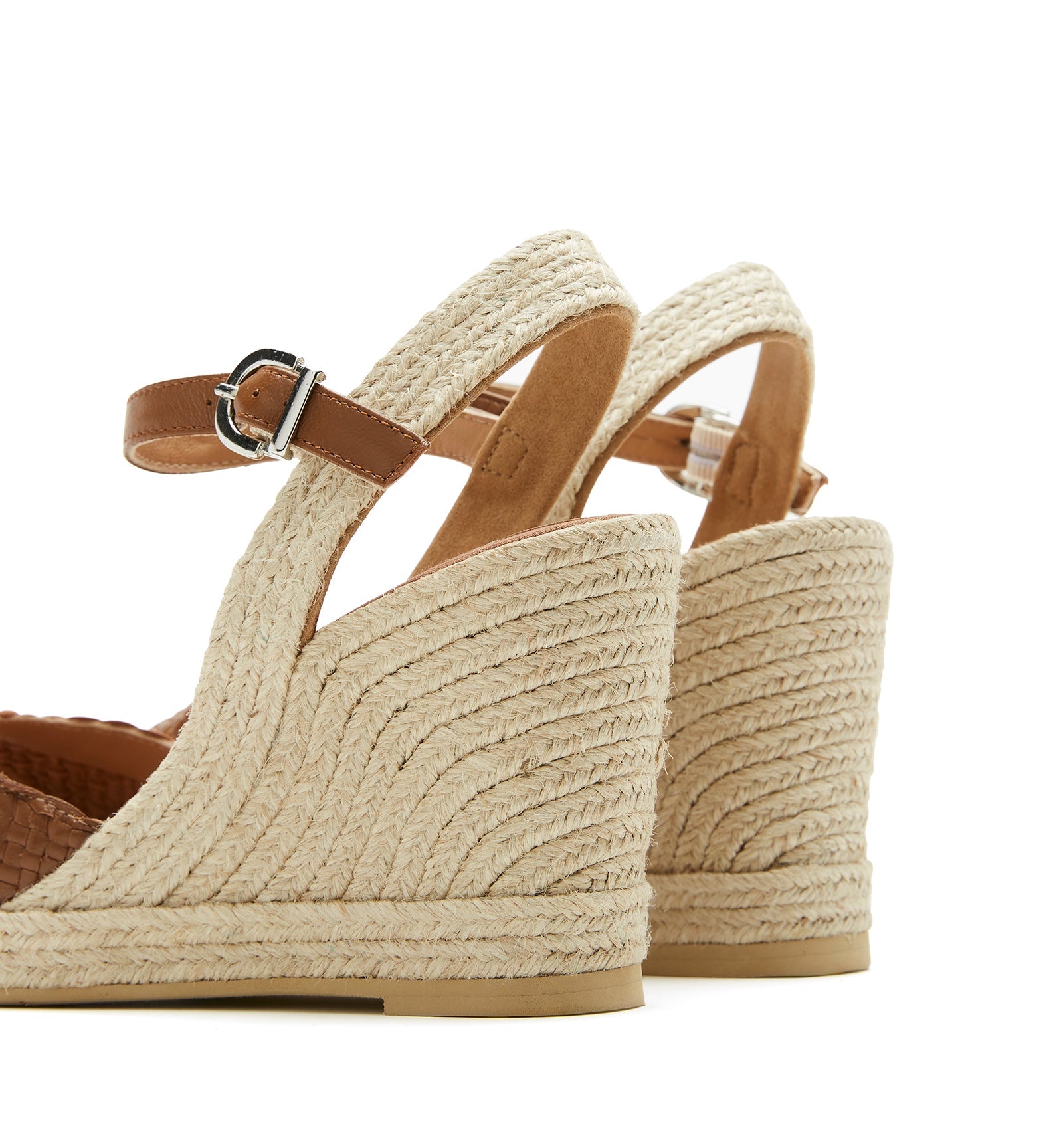CLARISA LEATHER WEDGE ESPADRILLE - La Canadienne