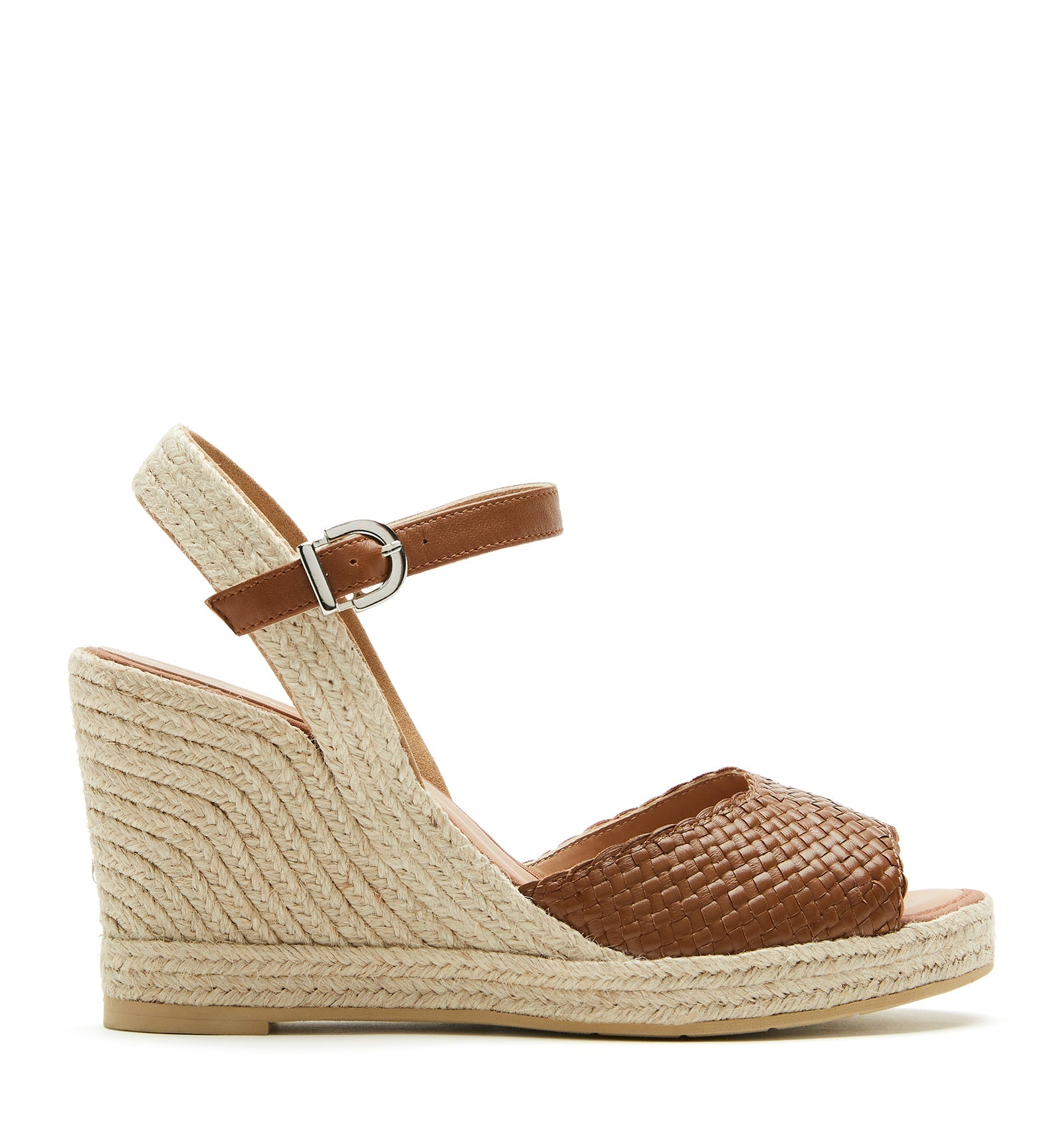 CLARISA LEATHER WEDGE ESPADRILLE - La Canadienne
