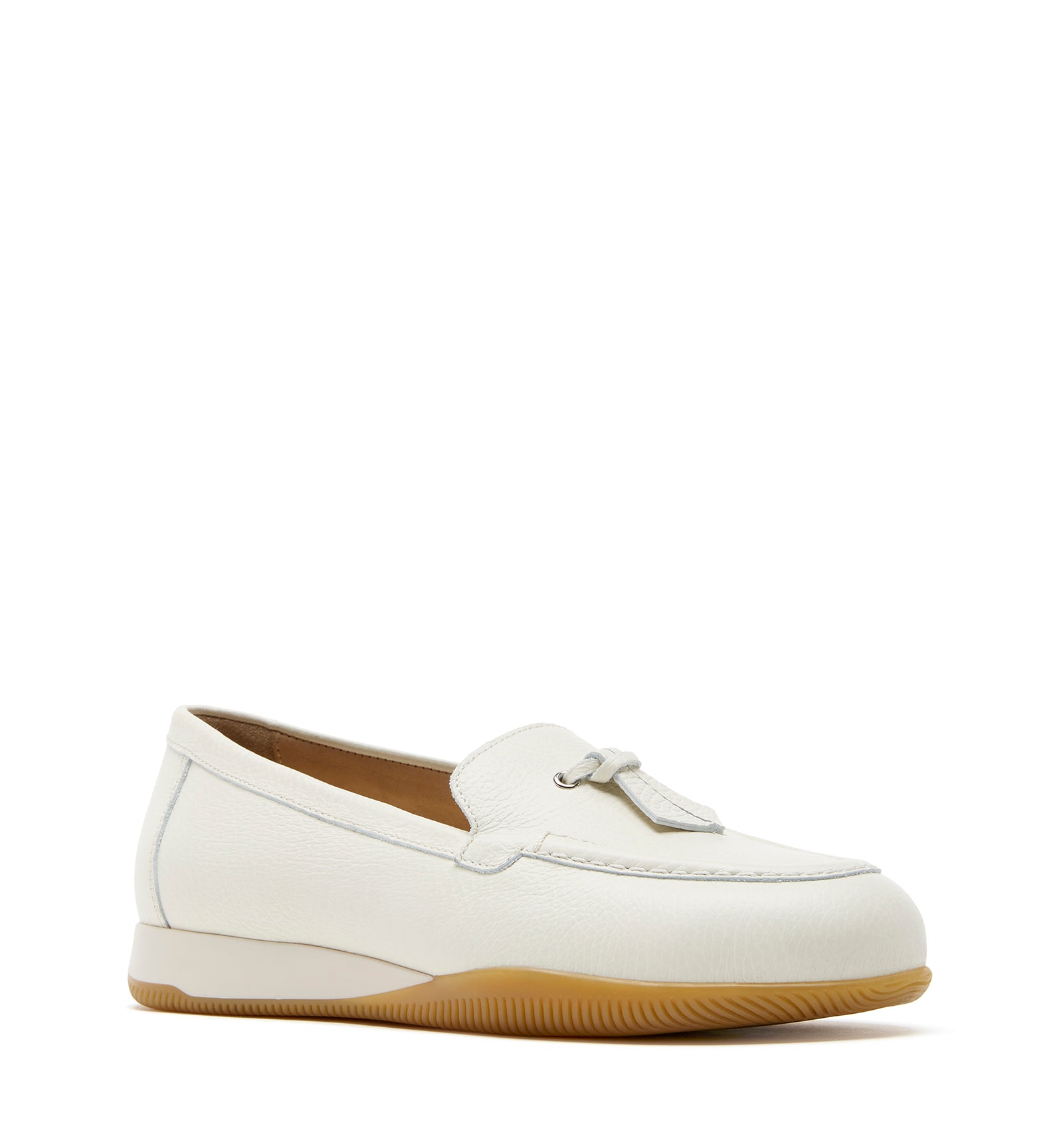 DANIA SNEAKER CHAUSSURE BATEAU EN CUIR GRAINÉ