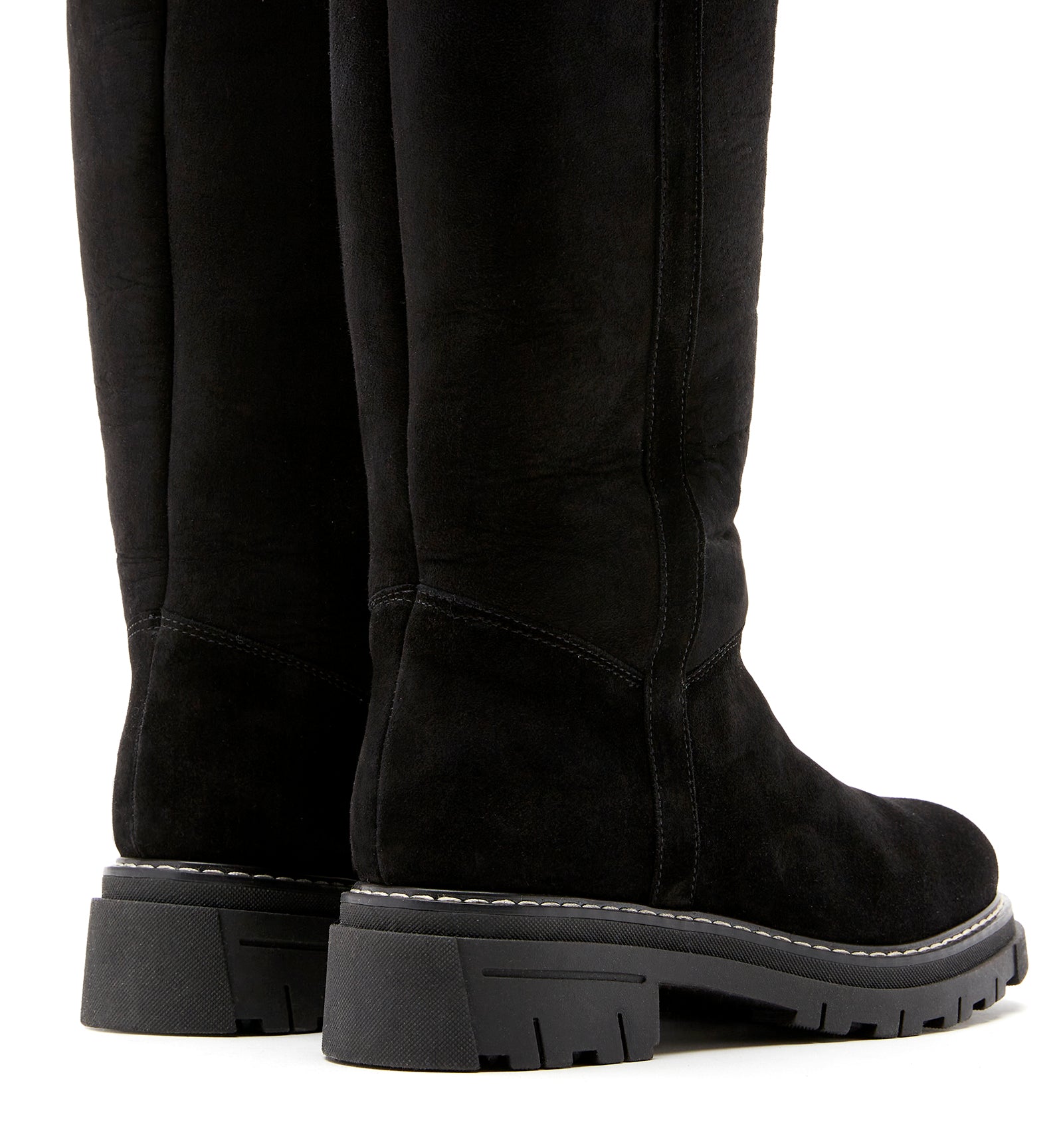DAVIDE SHEARLING-LINED SUEDE BOOT