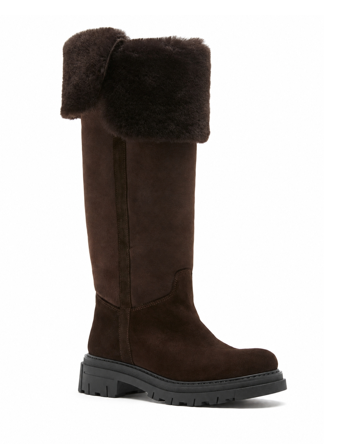 DAVIDE SHEARLING-LINED SUEDE BOOT — Item 8 of 11