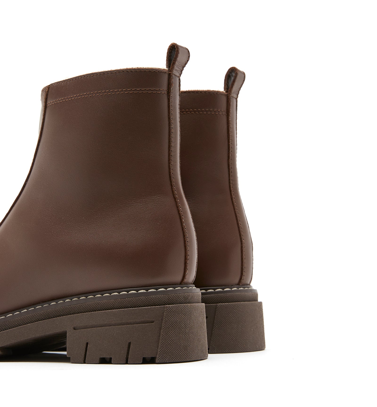 DELTA SHEARLING-LINED LEATHER BOOTIE