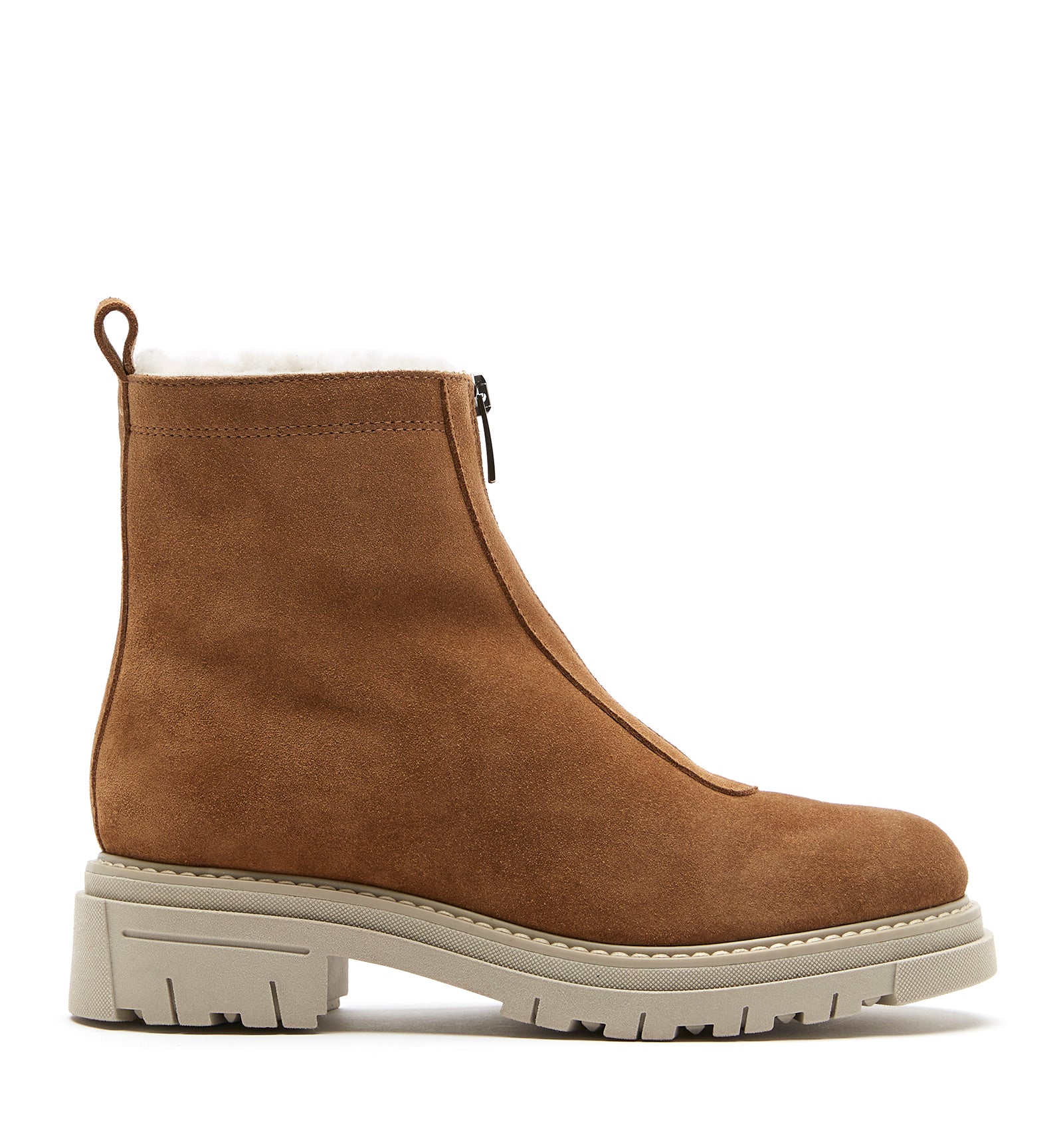 DELTA SHEARLING-LINED SUEDE BOOTIE