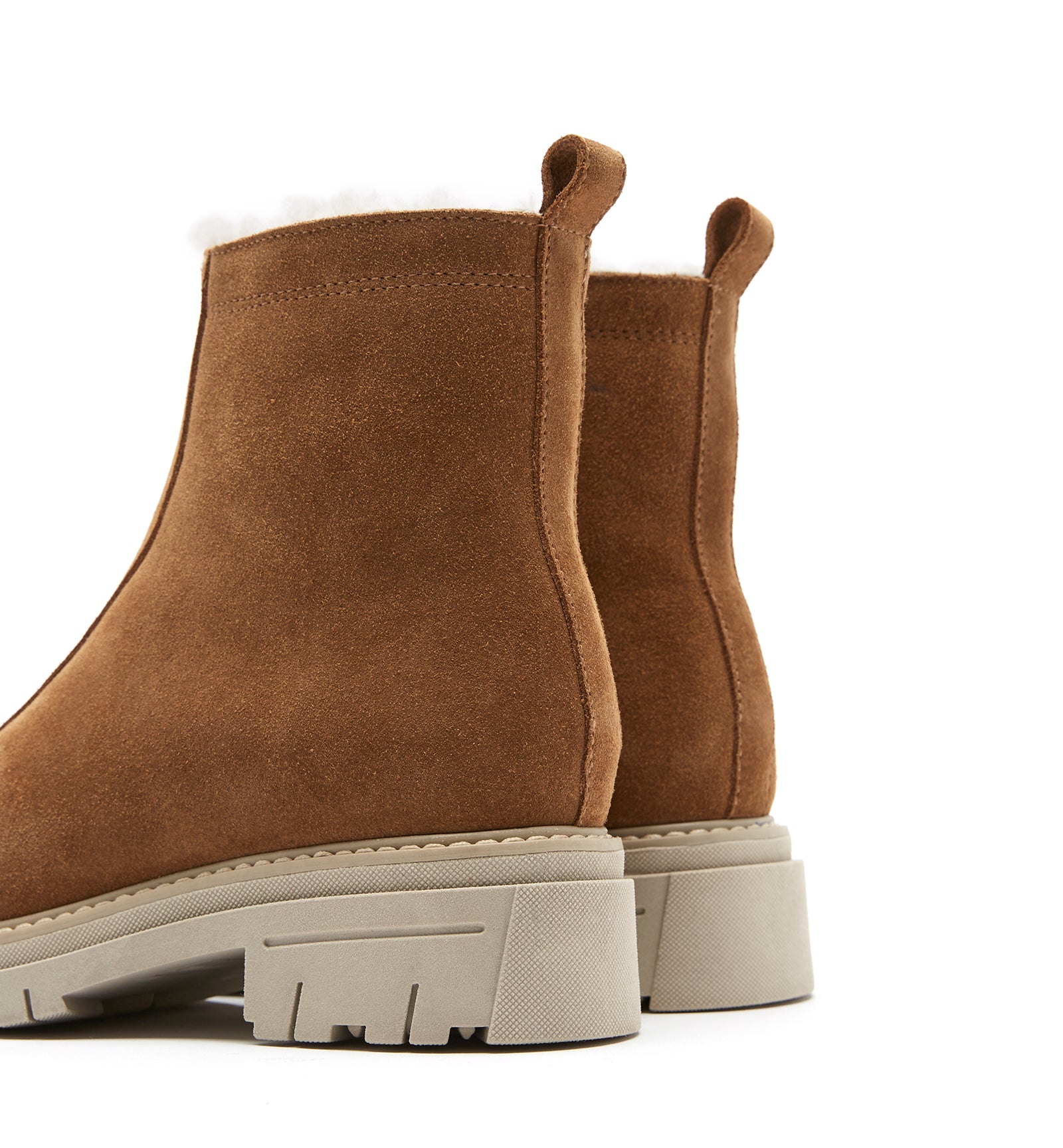 DELTA SHEARLING-LINED SUEDE BOOTIE