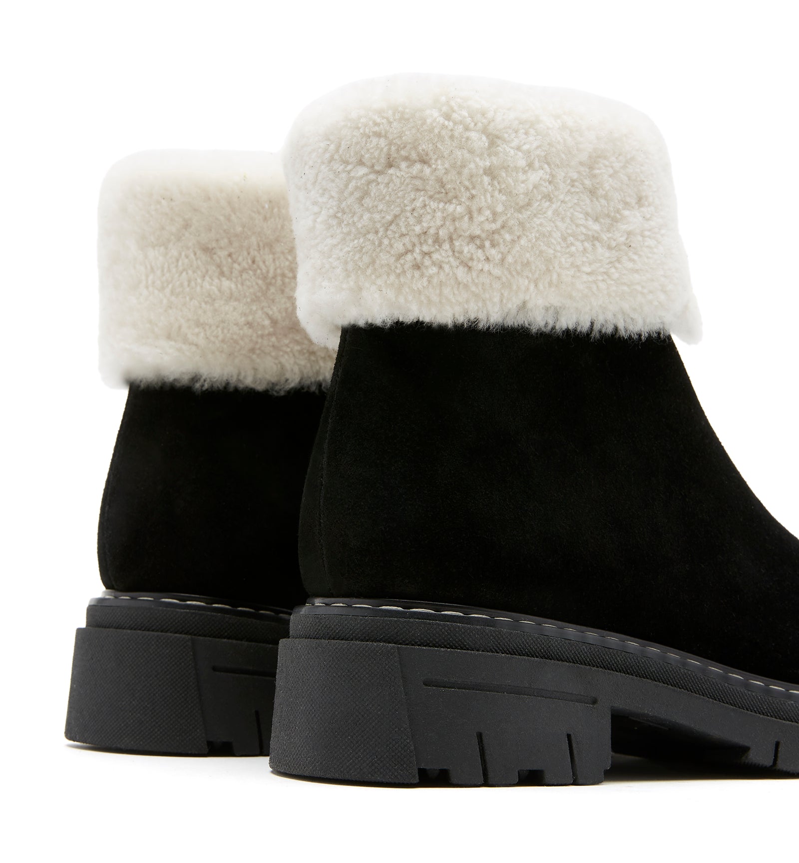 DENNIS SHEARLING-LINED SUEDE BOOTIE