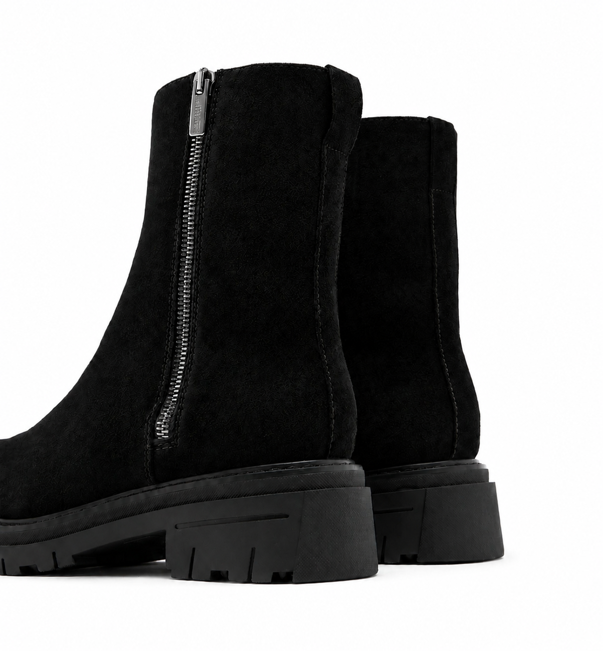 DIAMOND SHEARLING LINED SUEDE BOOTIE — Item 4 of 10