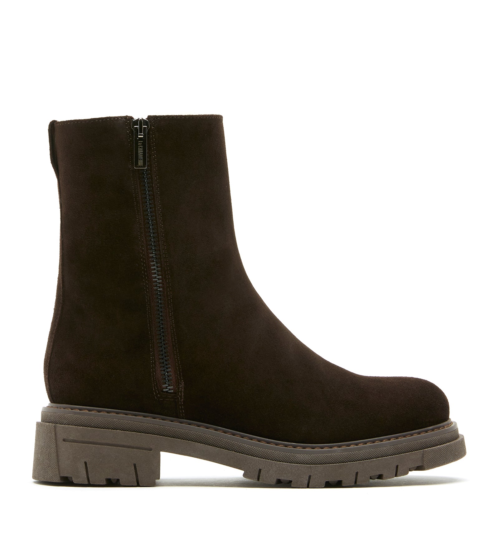 DIAMOND SHEARLING LINED SUEDE BOOTIE — Item 6 of 10