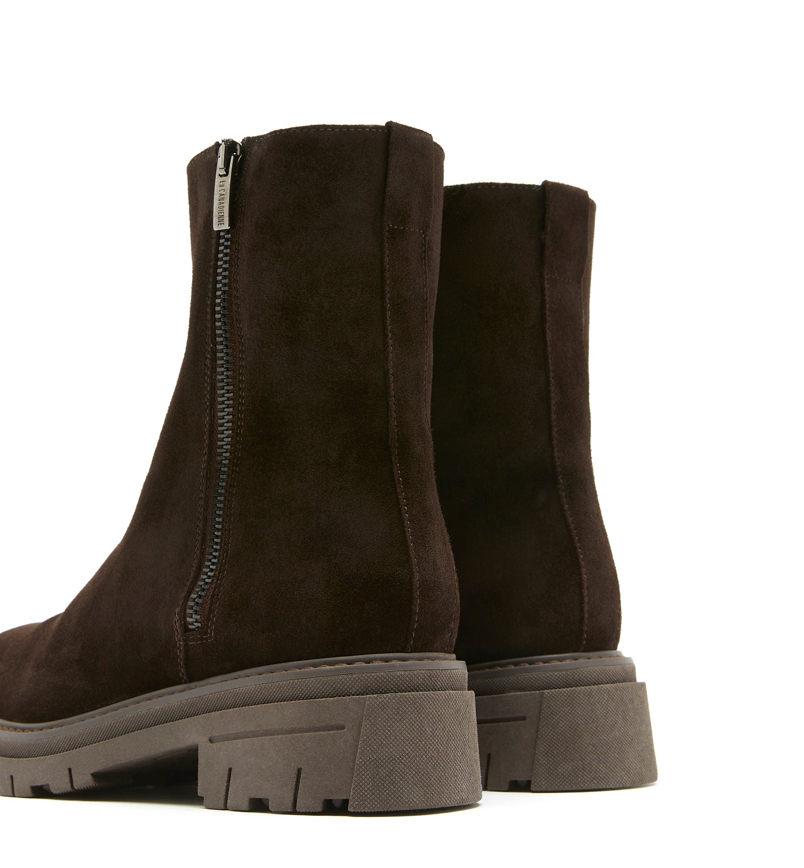 DIAMOND SHEARLING LINED SUEDE BOOTIE — Item 9 of 10