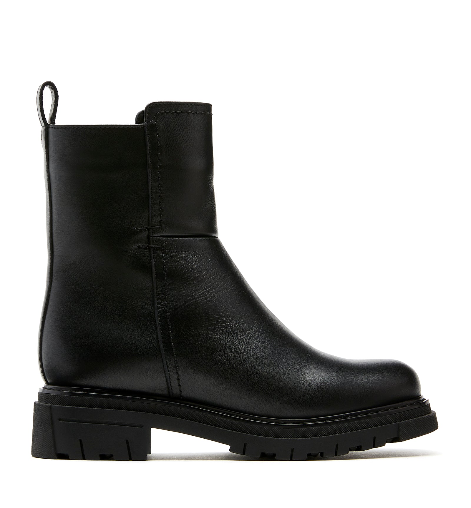 DORIAN SHEARLING-LINED LEATHER BOOTIE